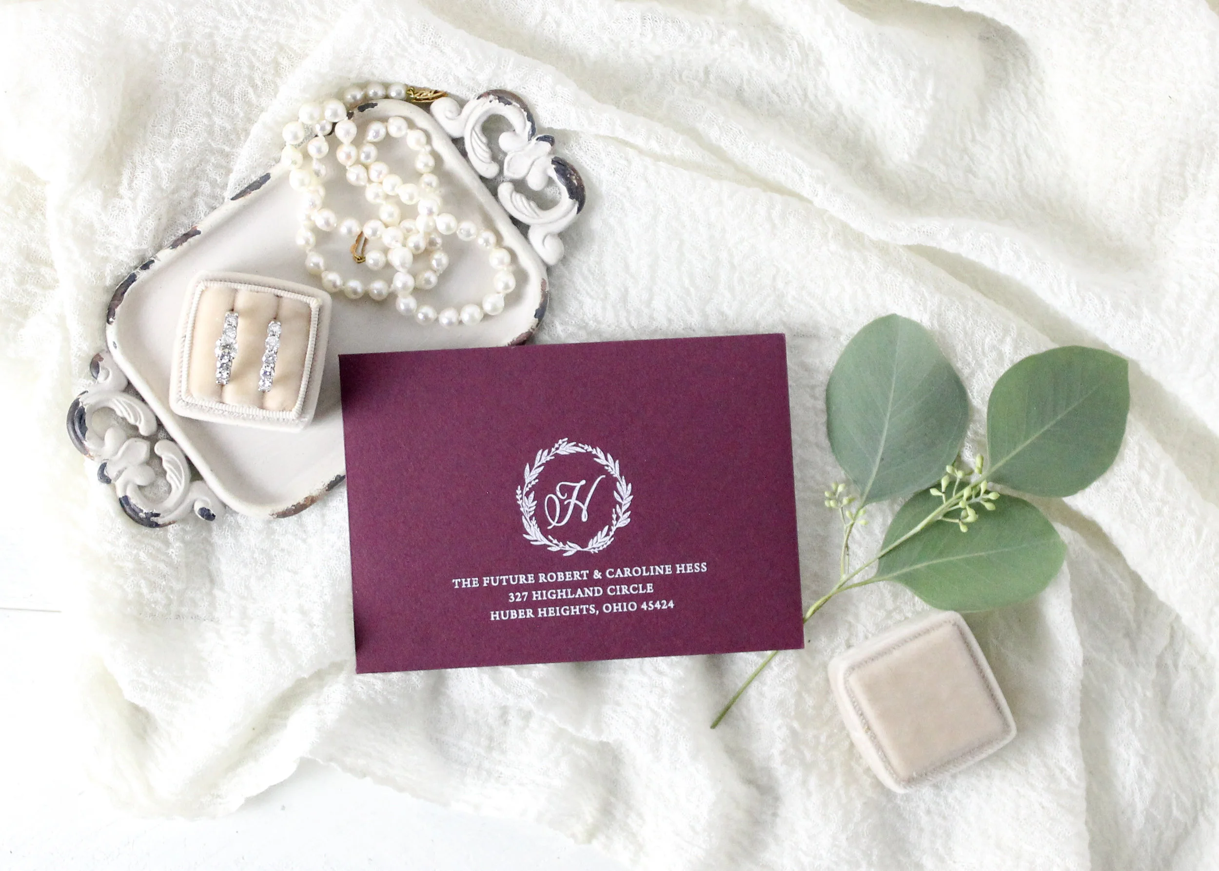 White Ink Envelope Addressing