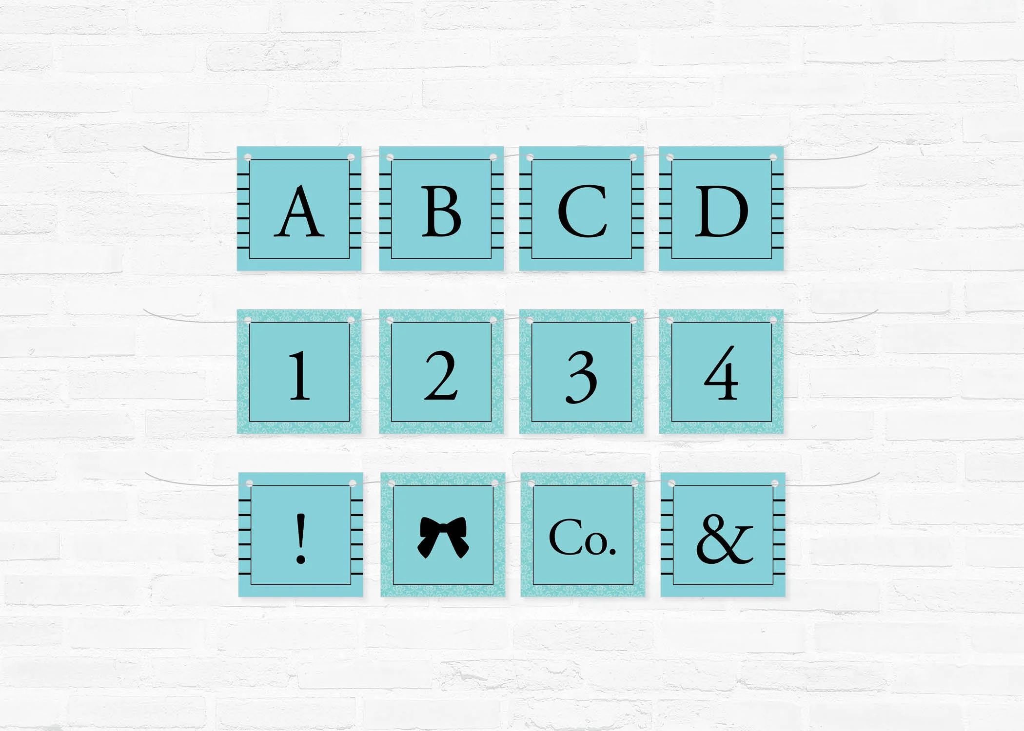 Printable Tiffany and Co. Banner
