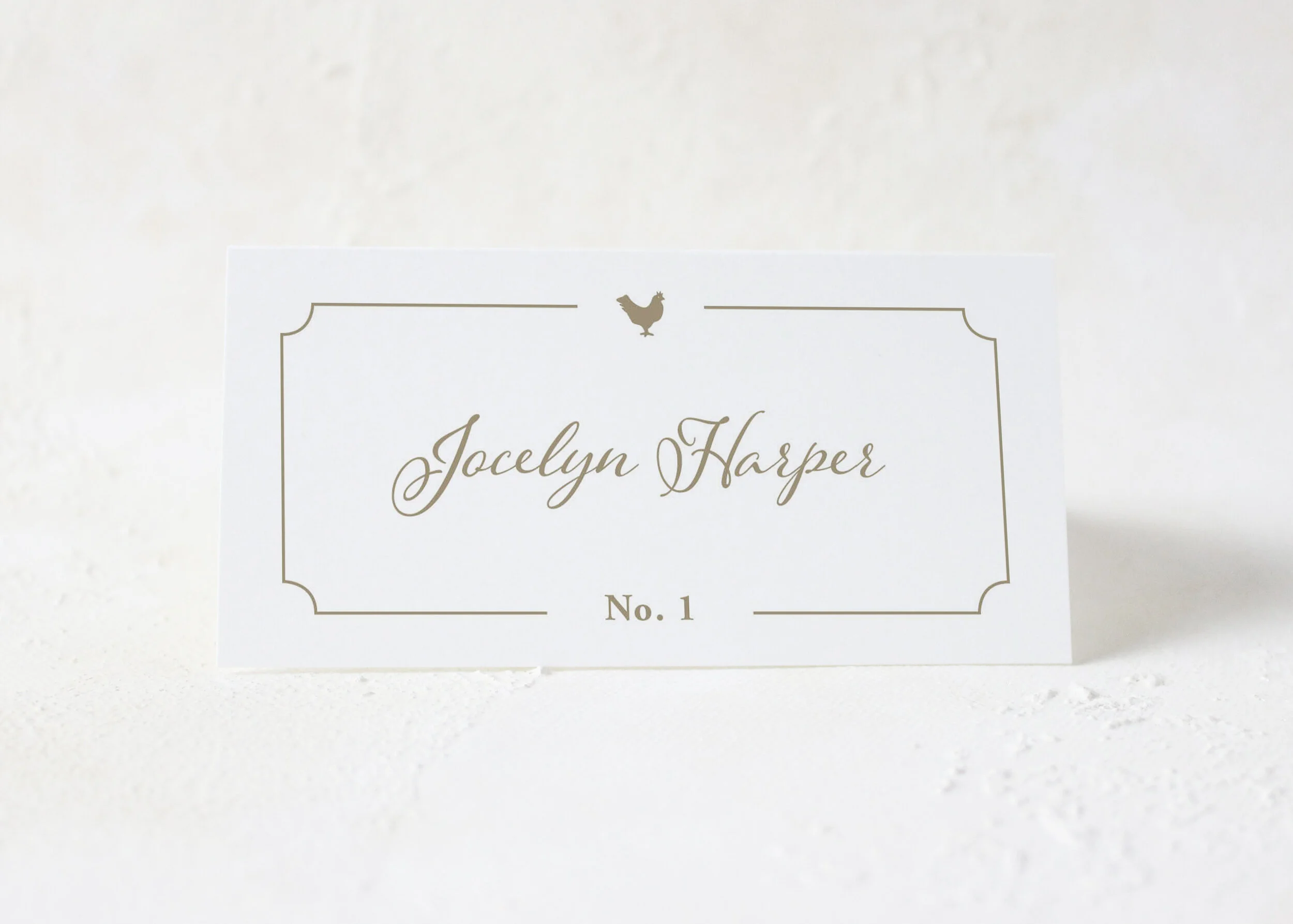 Jocelyn - Classic Script Place Card