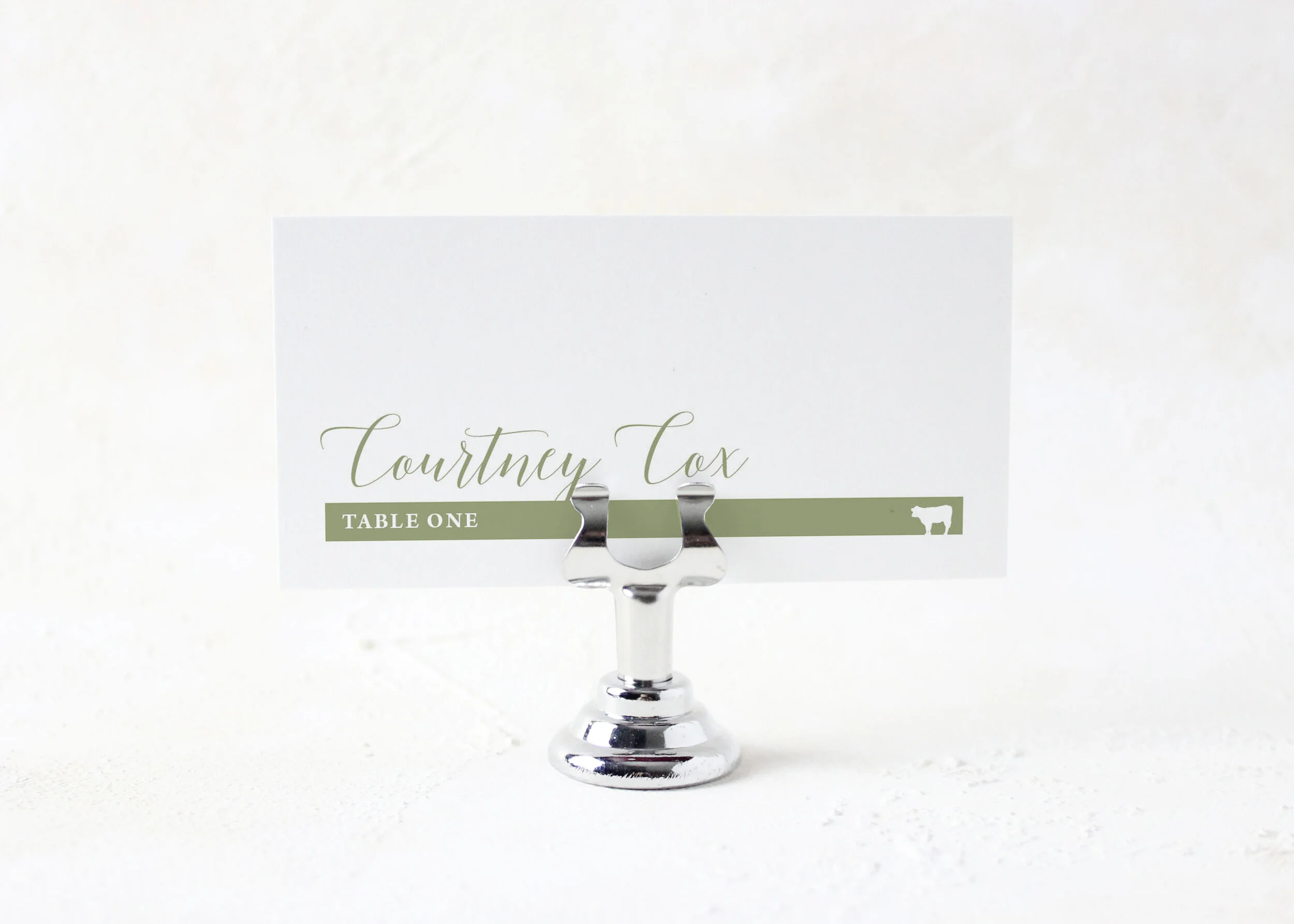 Courtney - Classic Script Place Card