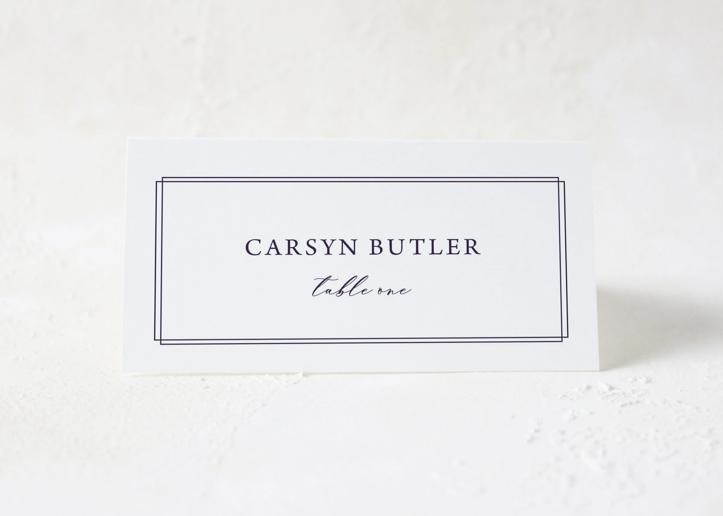 Carsyn - Classic Wedding Menu