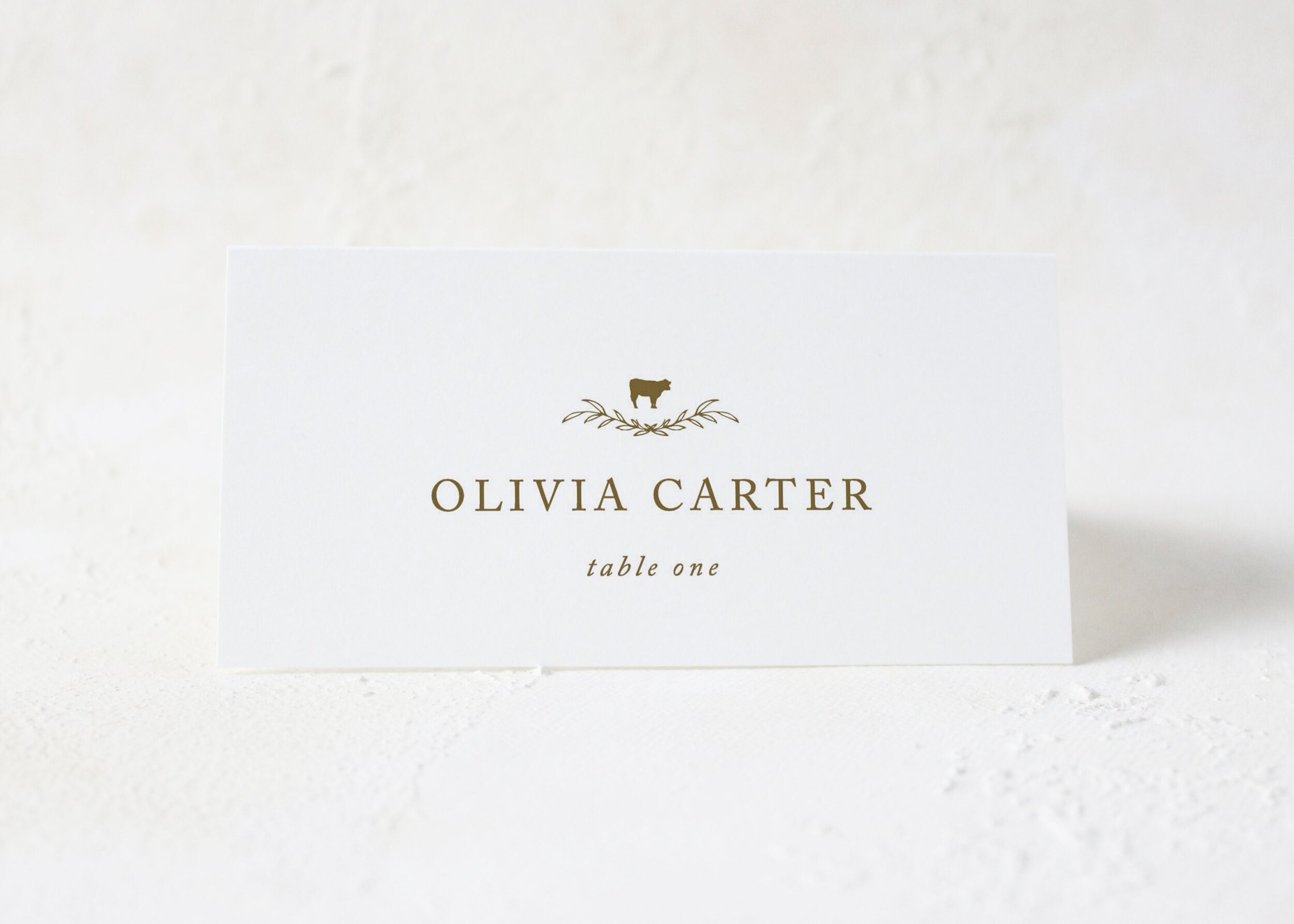 Olivia - Classic Floral Place Card
