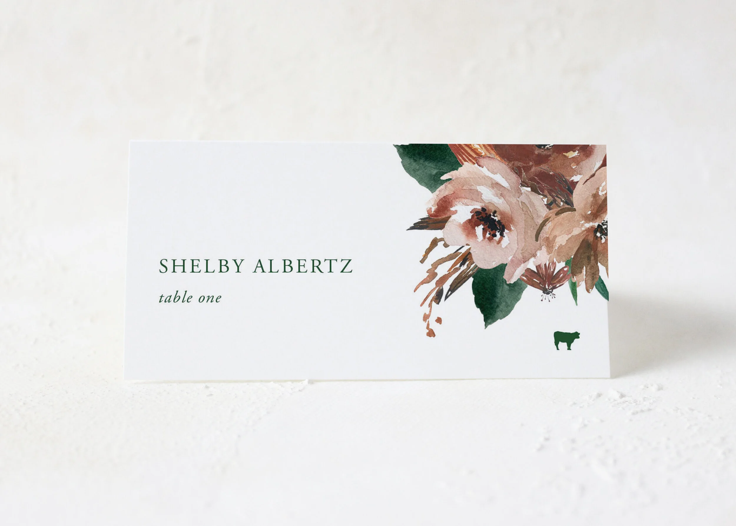 Shelby - Modern Floral Place Cards