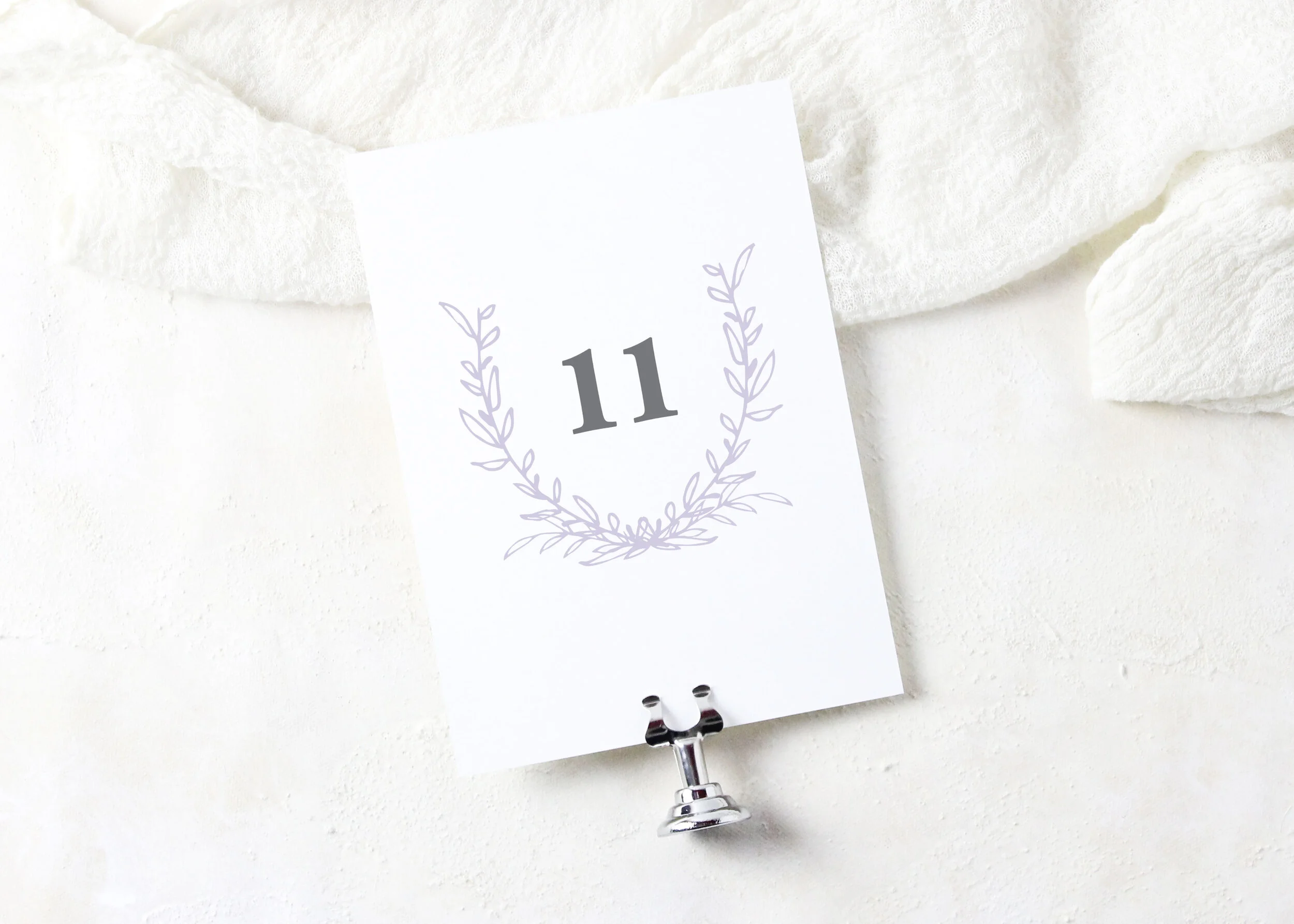 Emily - Classic Script Monogram Table Numbers