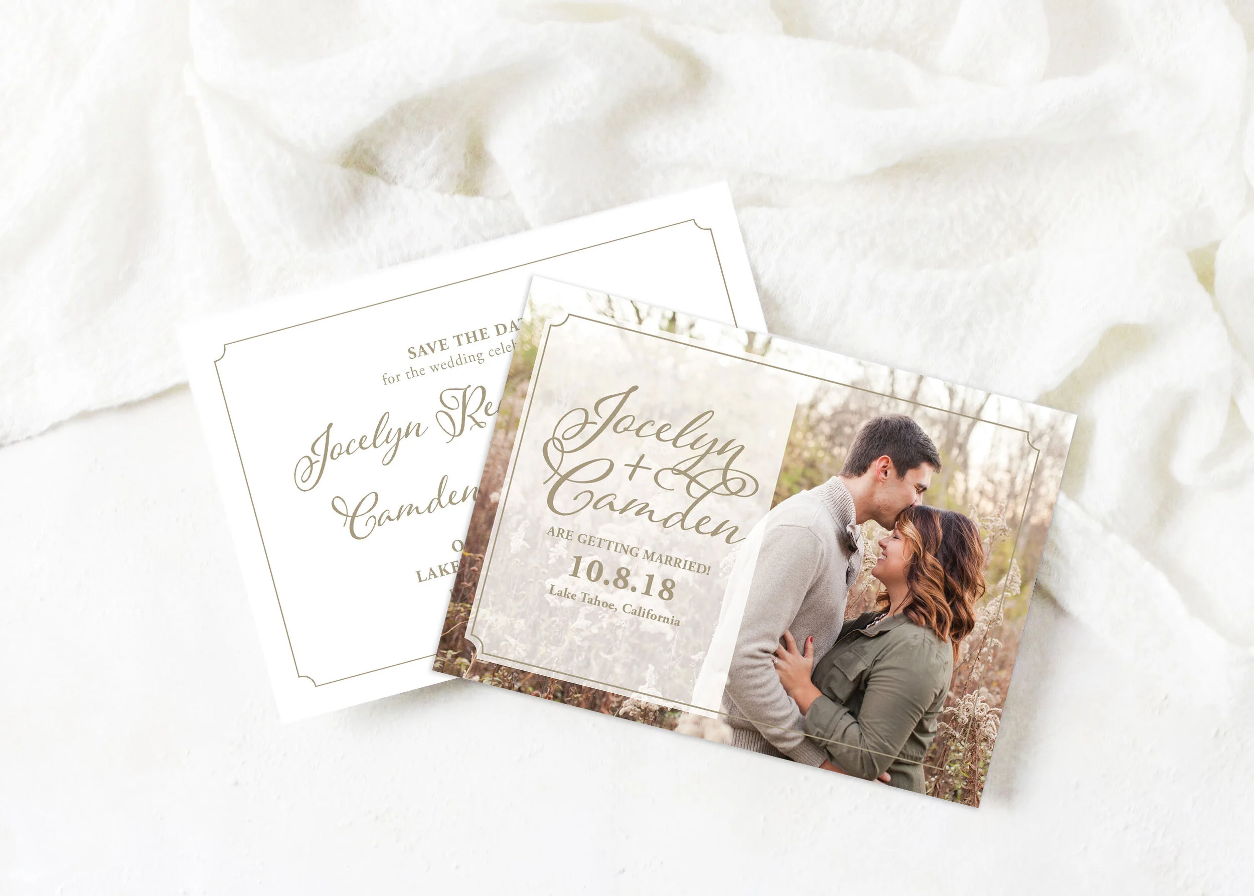 Jocelyn - Classic Script Save the Date