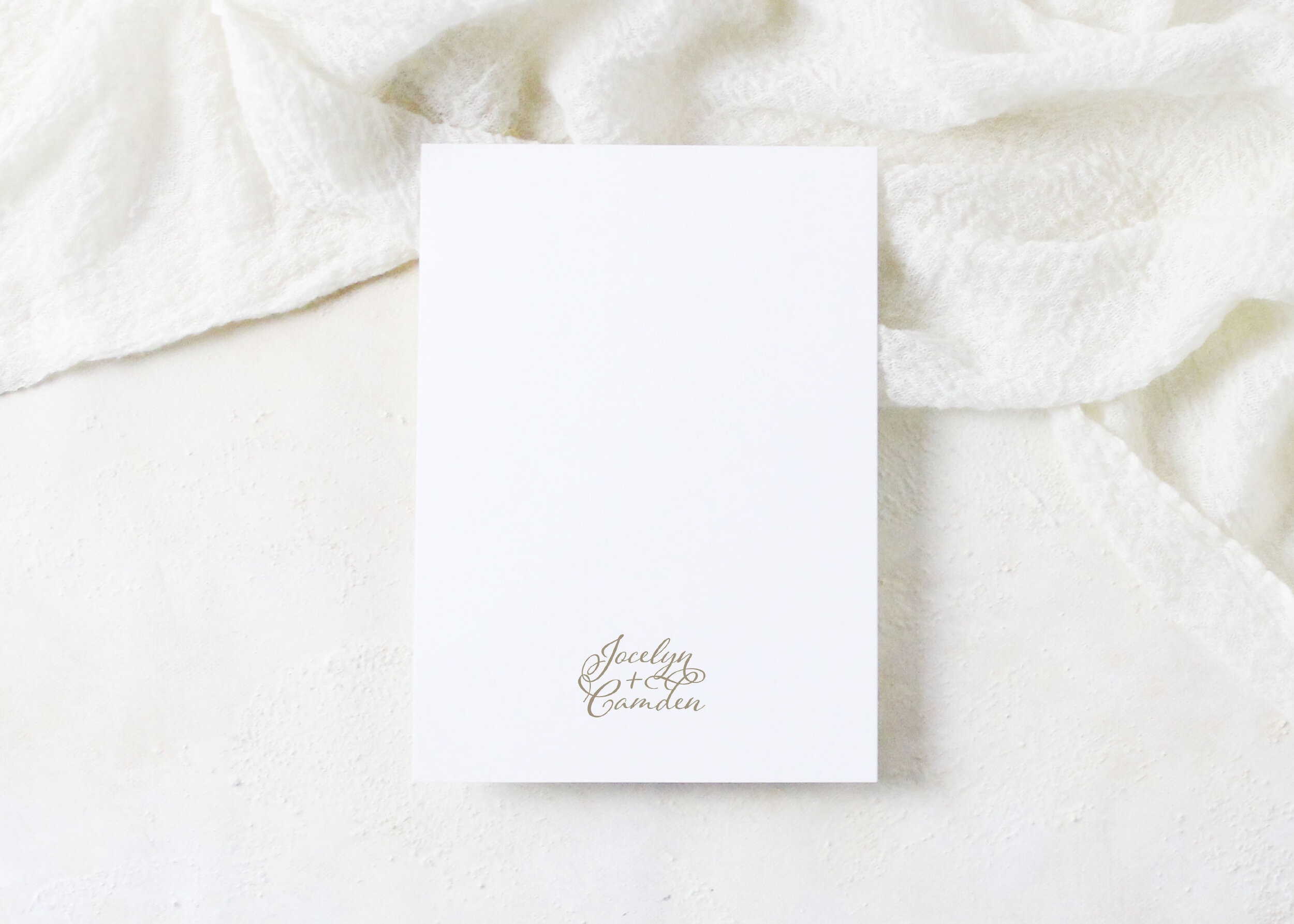 Jocelyn - Classic Script Save the Date