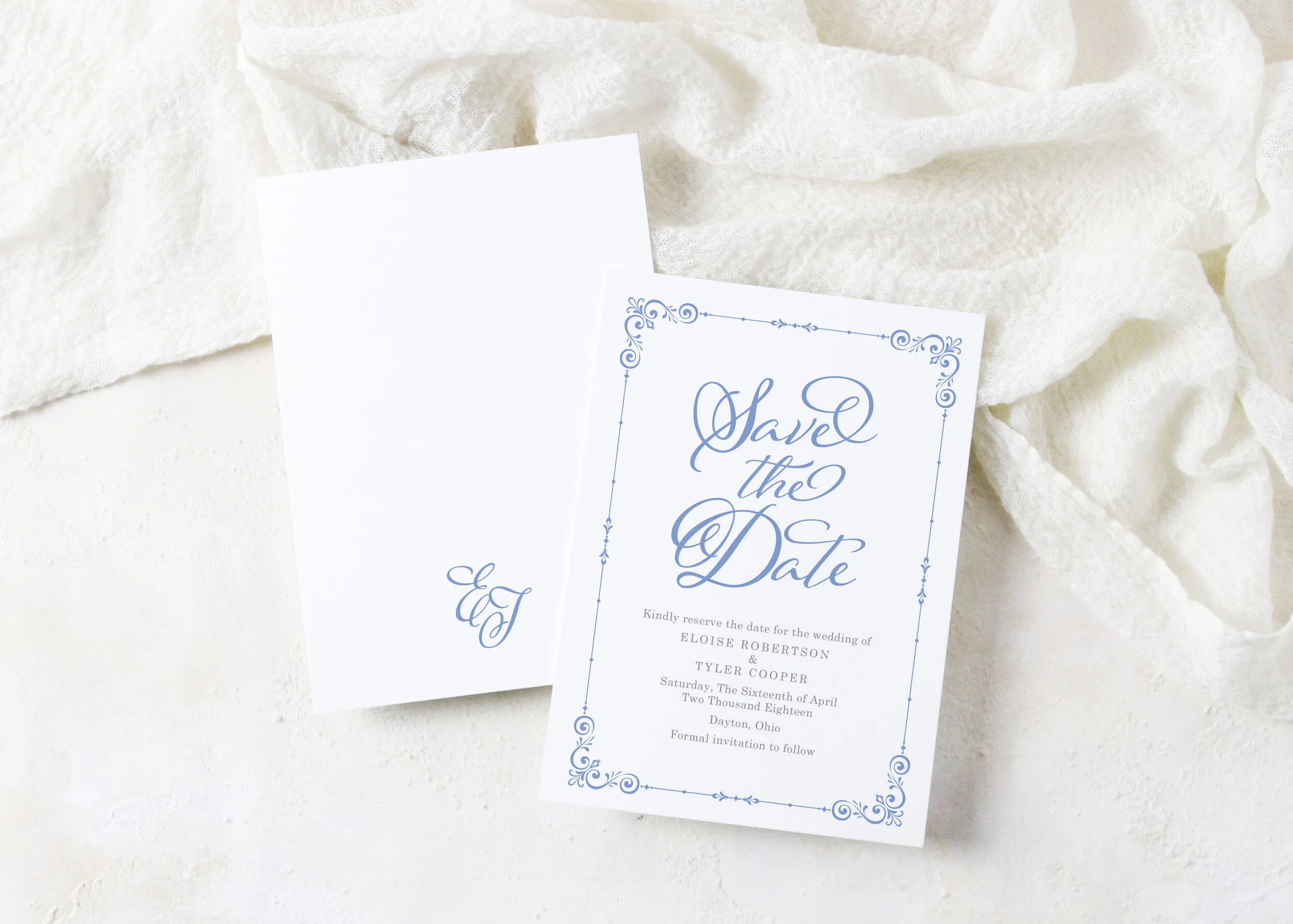 Eloise - Ornate and Classic Save the Date