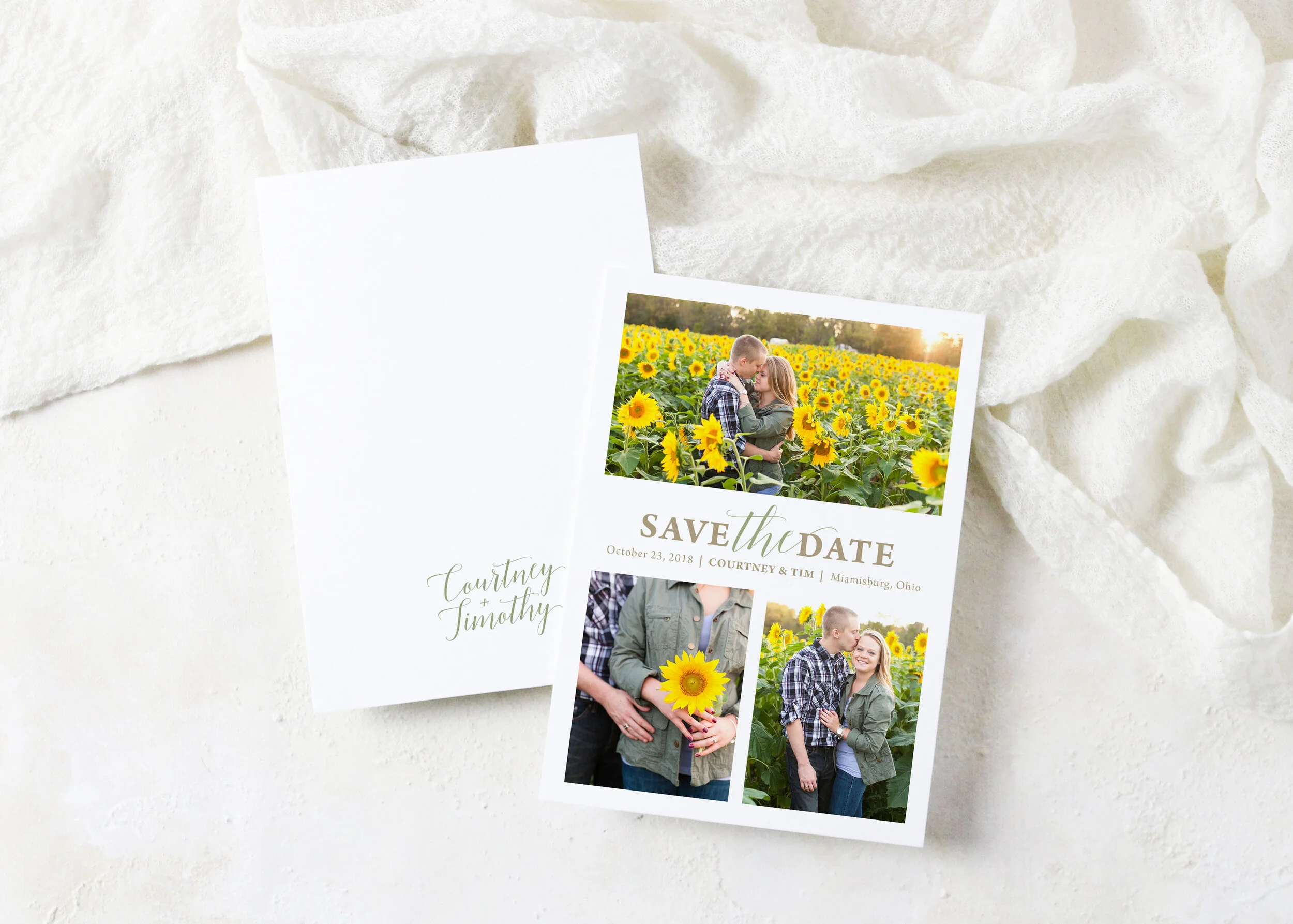 Courtney - Classic Script Save the Date