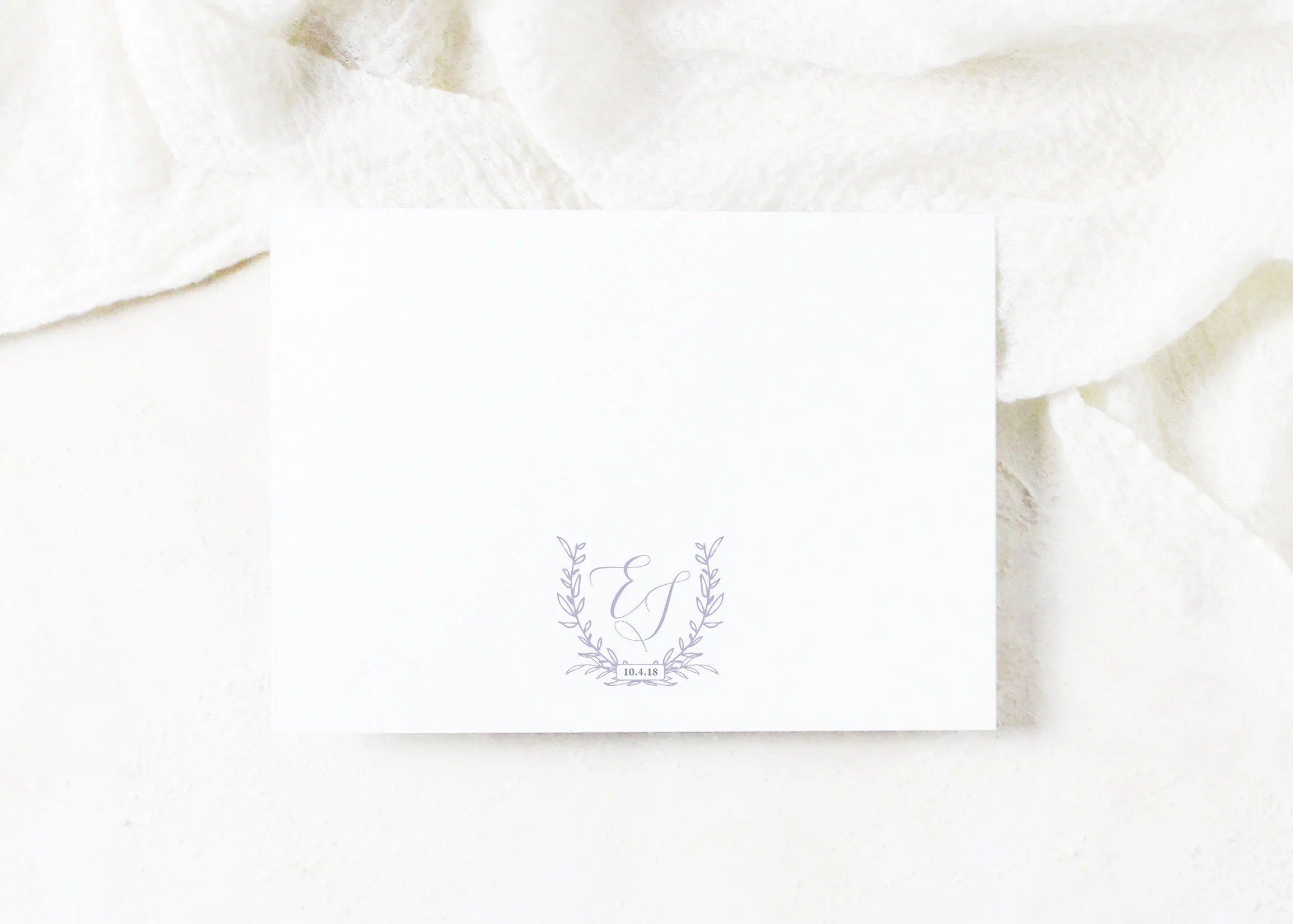 Emily - Classic Monogram Save the Date