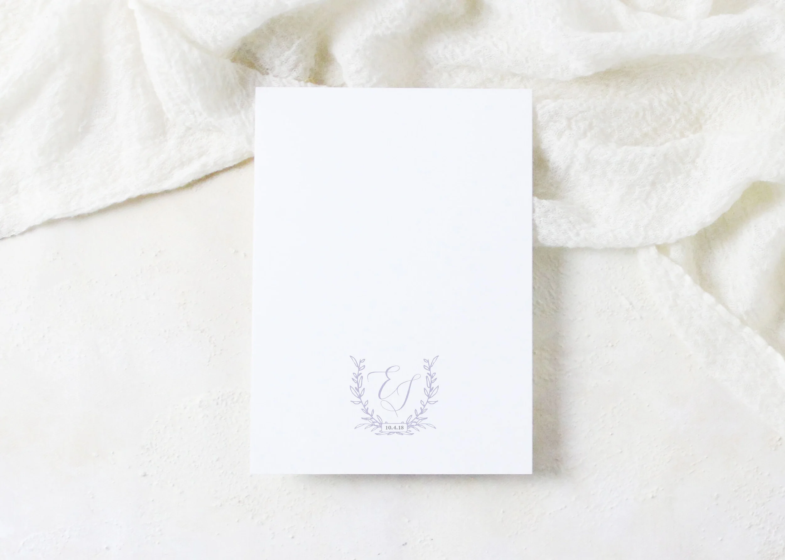 Emily - Classic Monogram Save the Date