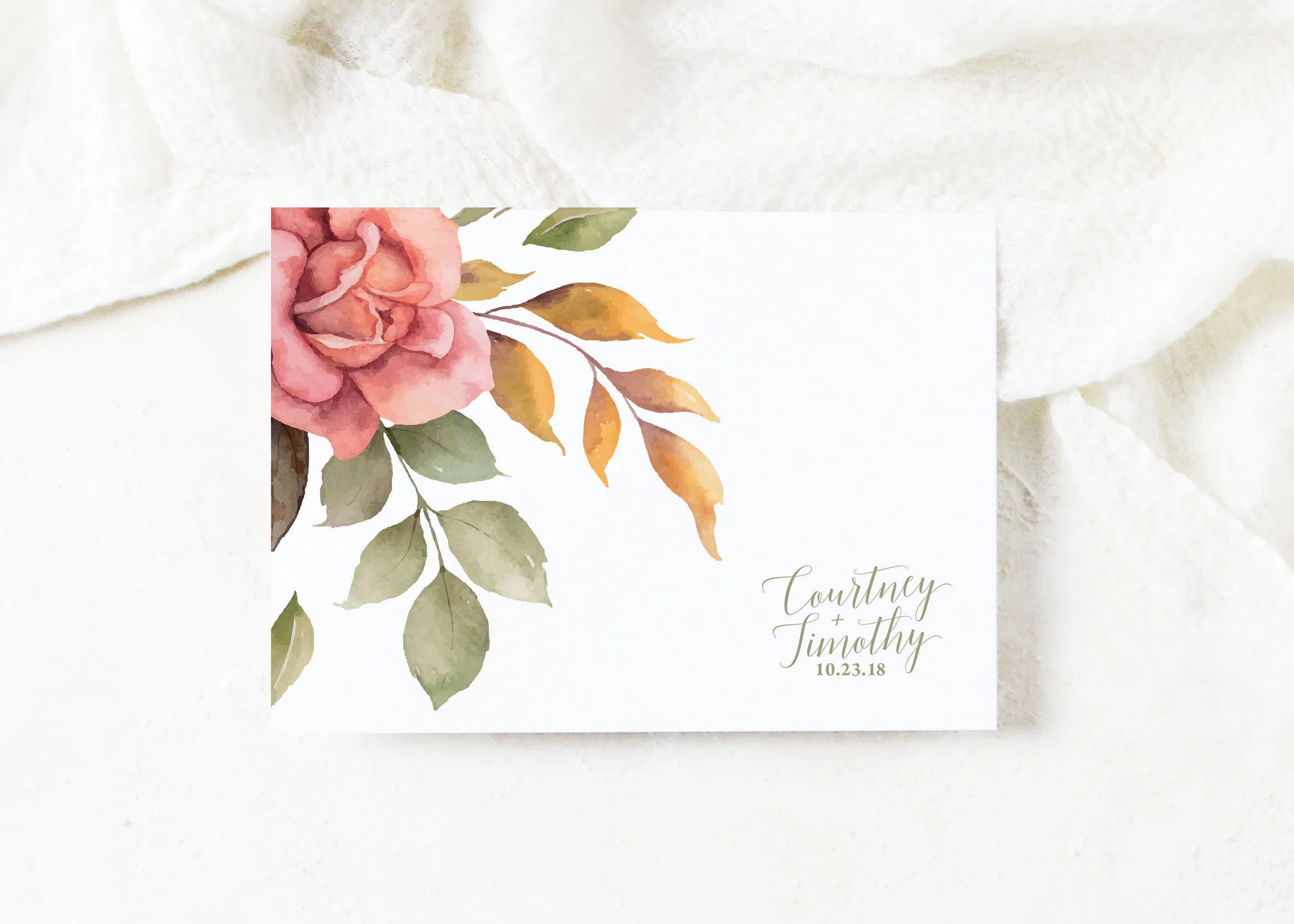 Courtney - Classic Script Save the Date