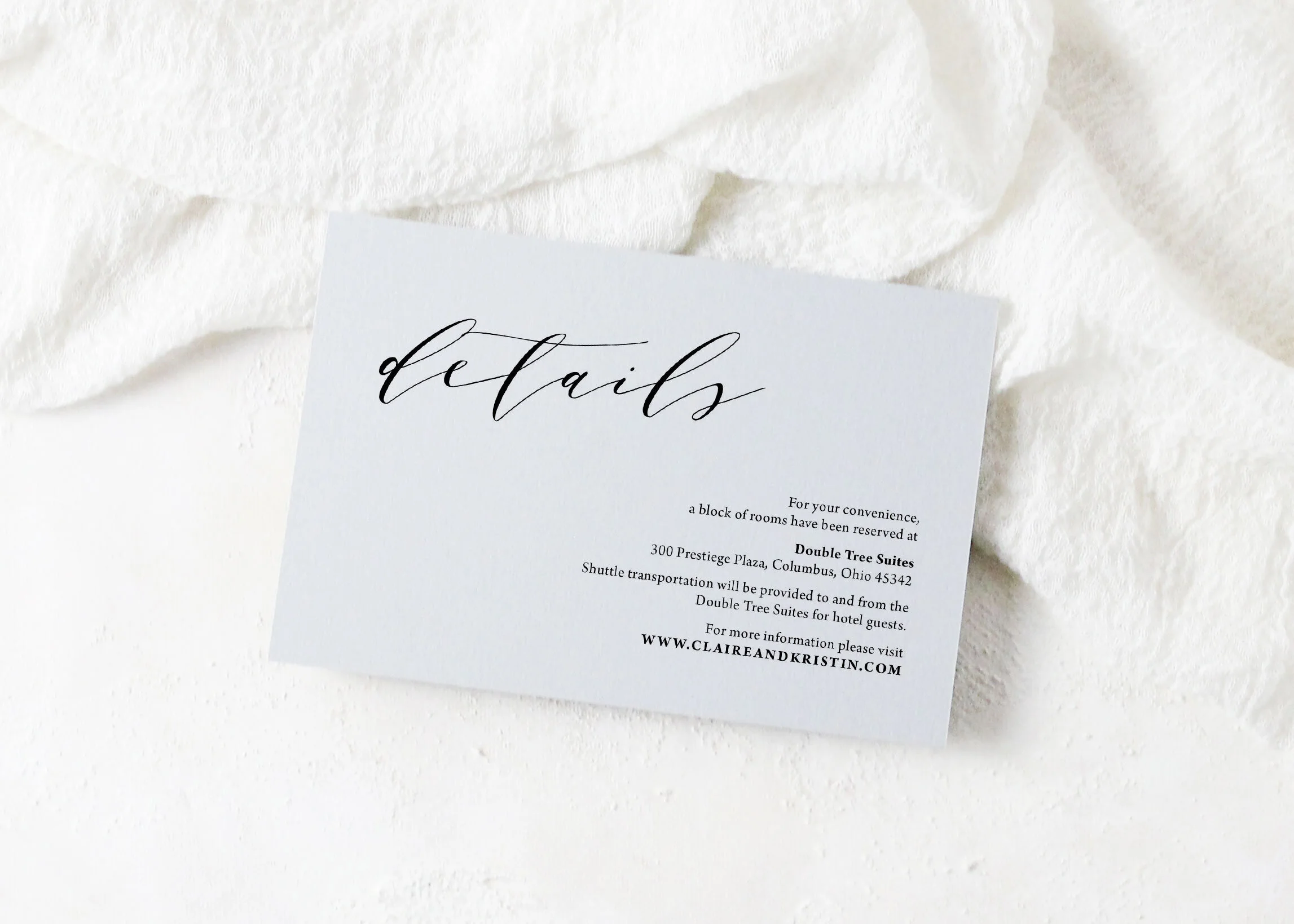 Claire - Modern Watercolor Wedding Invitation