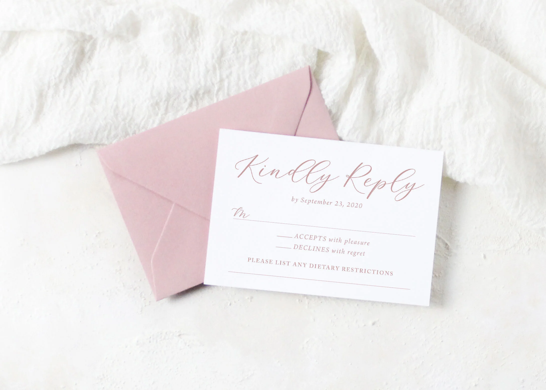 Evelyn - Elegant Floral Wedding Invitation