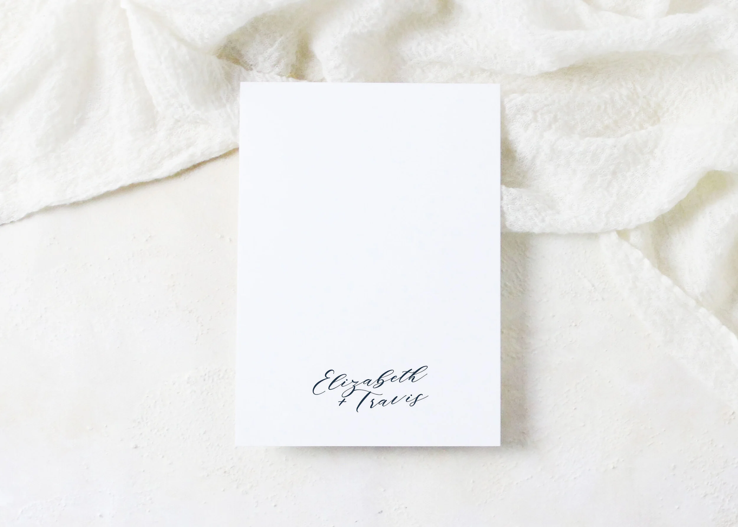 Elizabeth - Calligraphy and Watercolor Save the Date