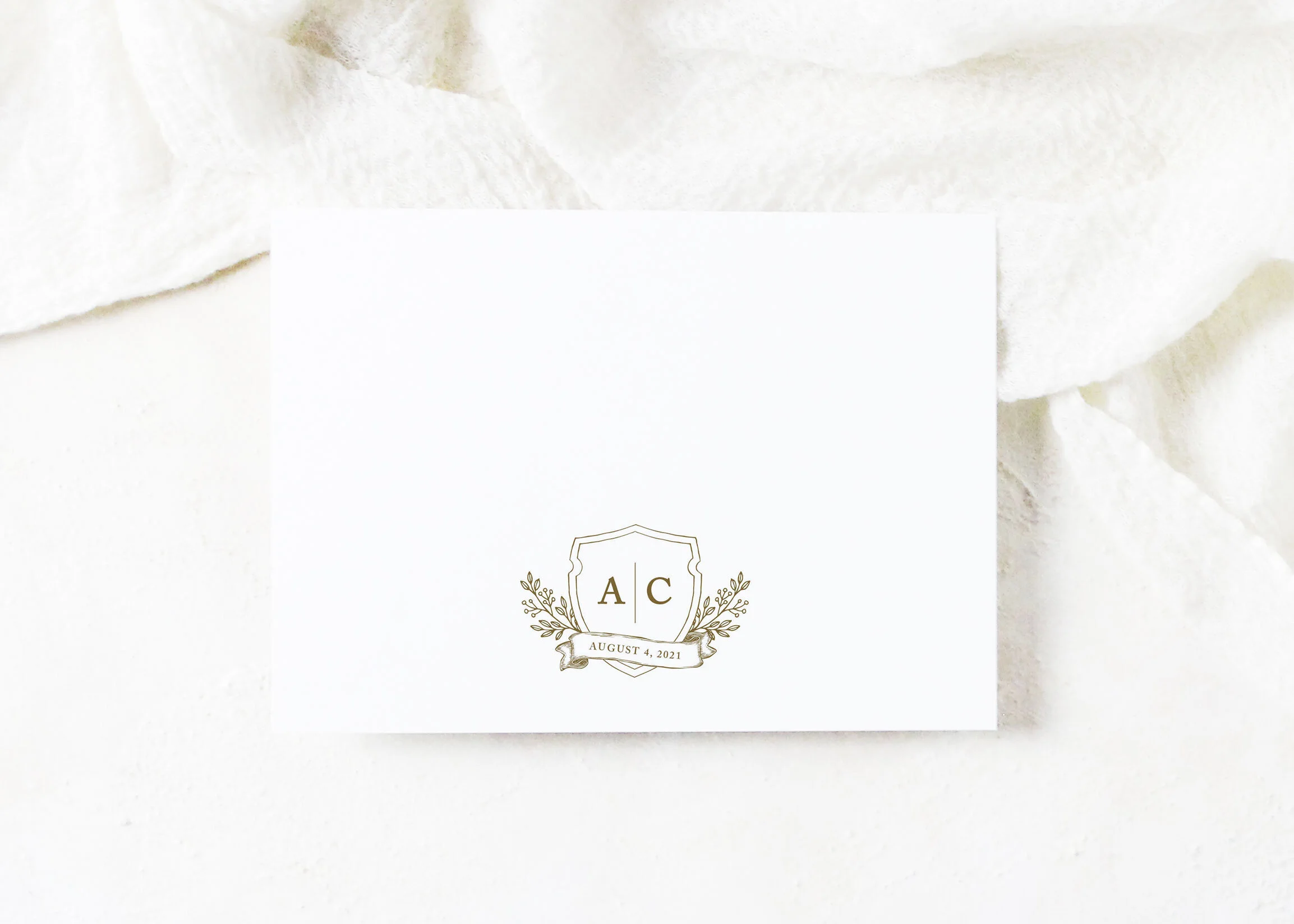 Abigail - Floral Monogram Save the Date