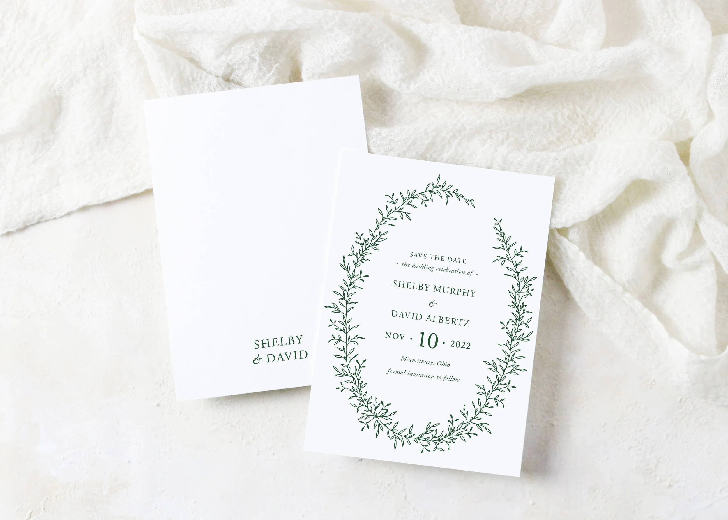 Shelby - Modern Floral Save the Date