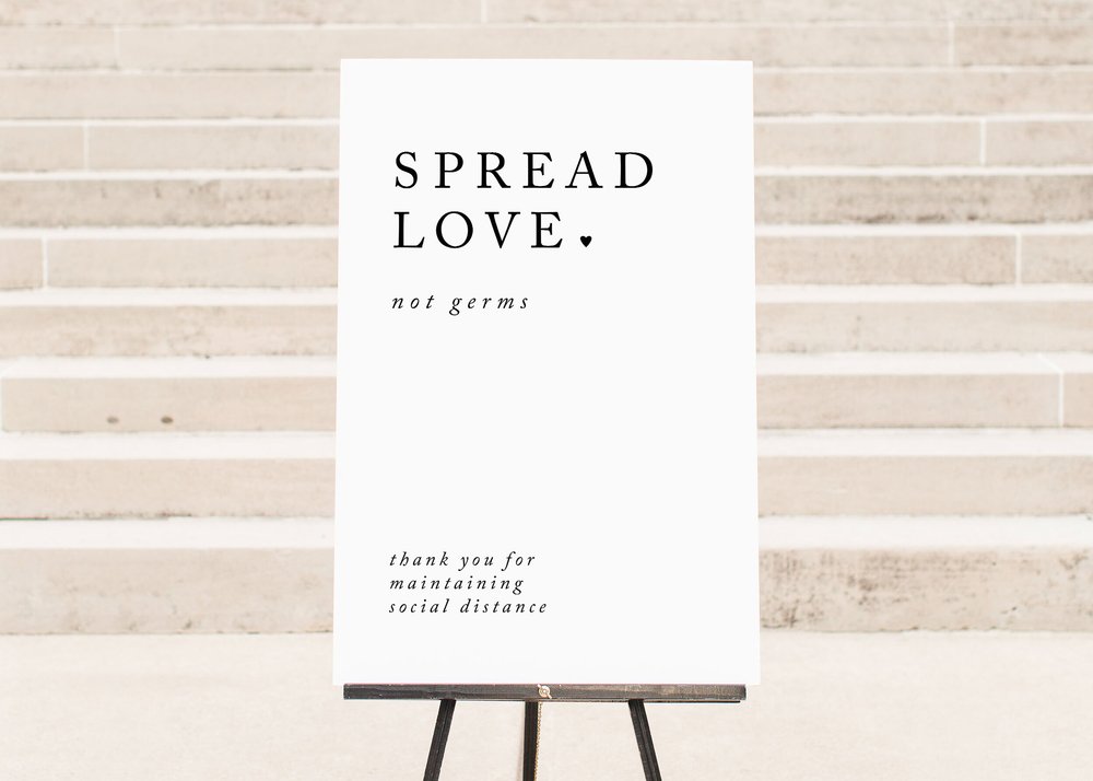 printable-spread-love-not-germs-social-distancing-sign-ivory-house-creative for Spread Love Not Germs Free Printable PRINTABLE - Spread Love Not Germs Social Distancing Sign — Ivory House Creative for Spread Love Not Germs Free Printable