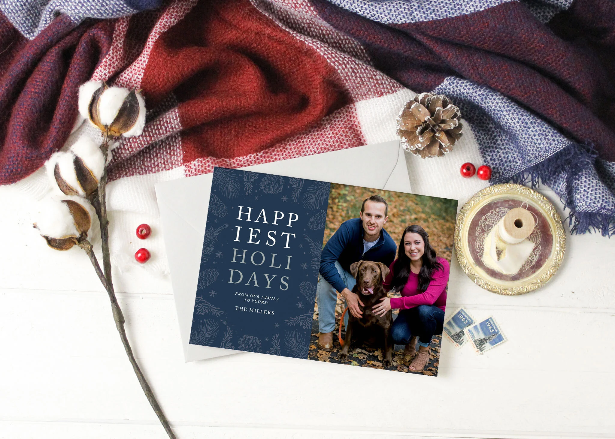 Happiest Holidays Winter Card