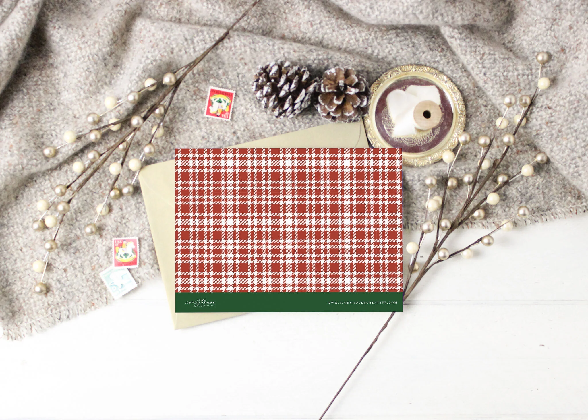 Much Mistletoeing Save the Date Card