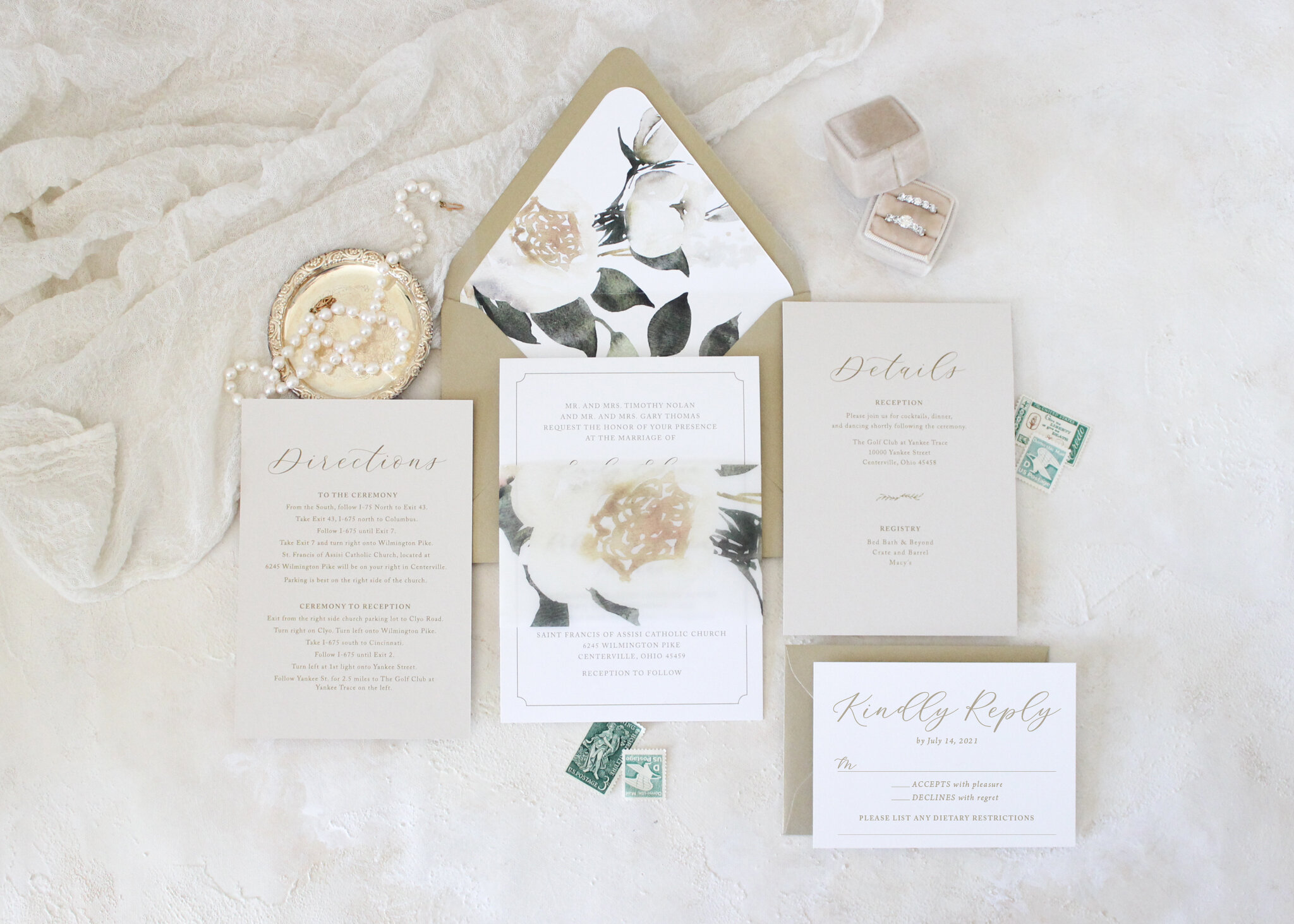 Client Feature:  Emily and Robert’s Invitation Suite