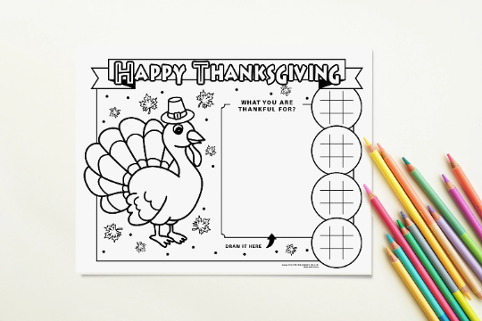 Thanksgiving Coloring Sheet