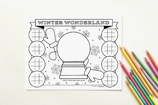 Winter Coloring Sheet