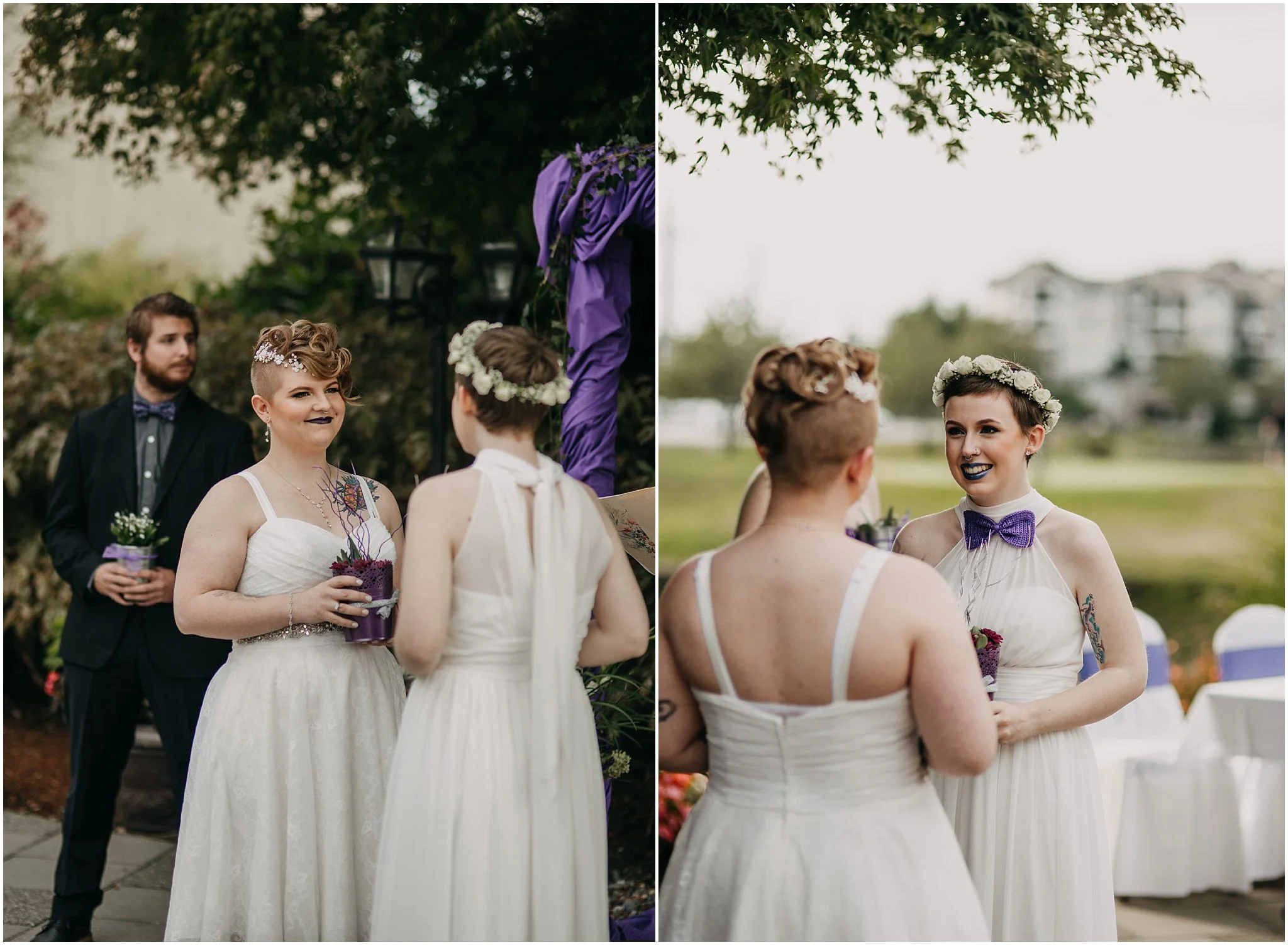 same sex couple wedding ceremony reactions pitt meadows
