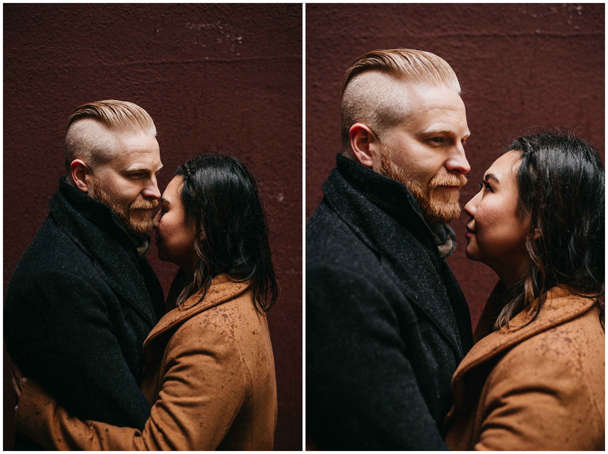 couple vogue engagement photos vancouver city