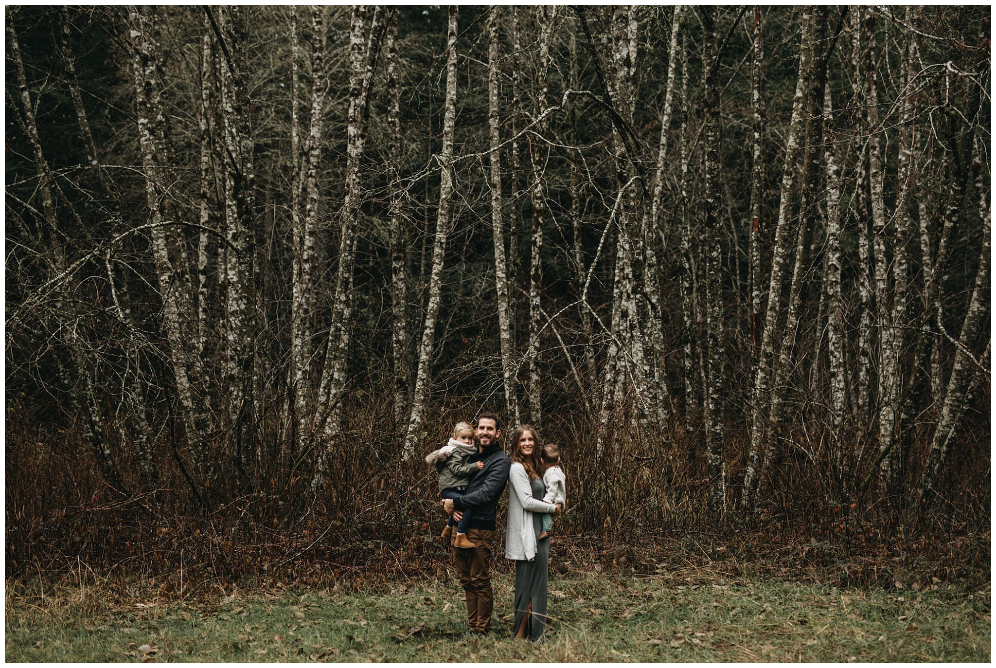 chilliwack forest trees family session