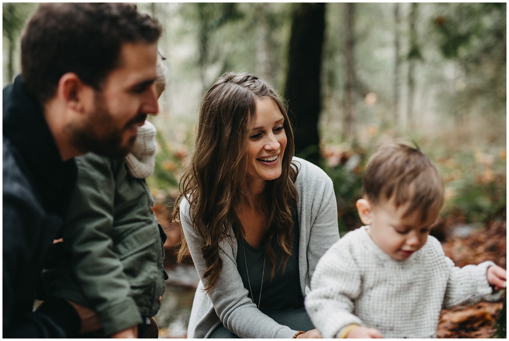 mom smiling happy family photos chilliwack forest