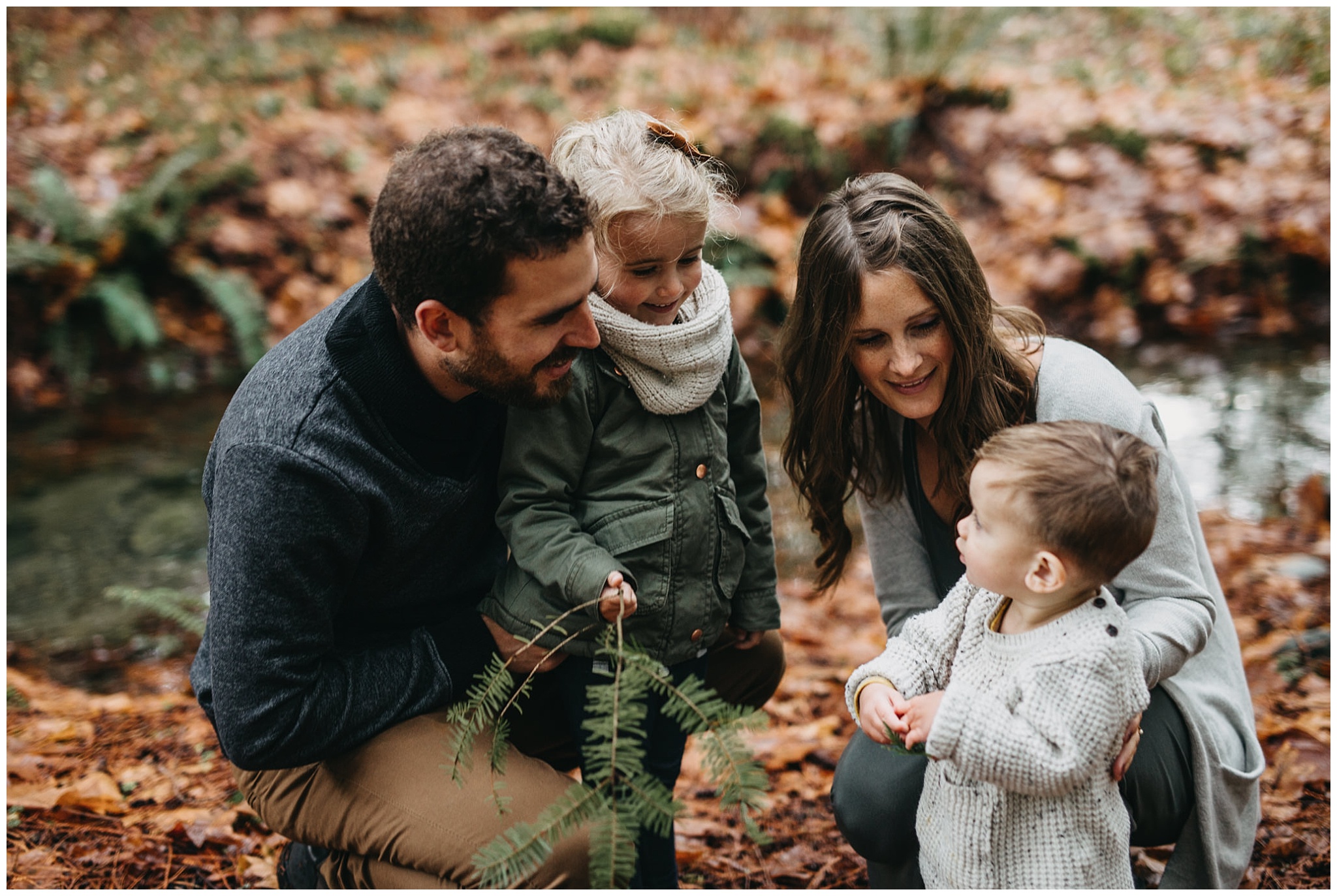 family laugh candid play nature chilliwack forest