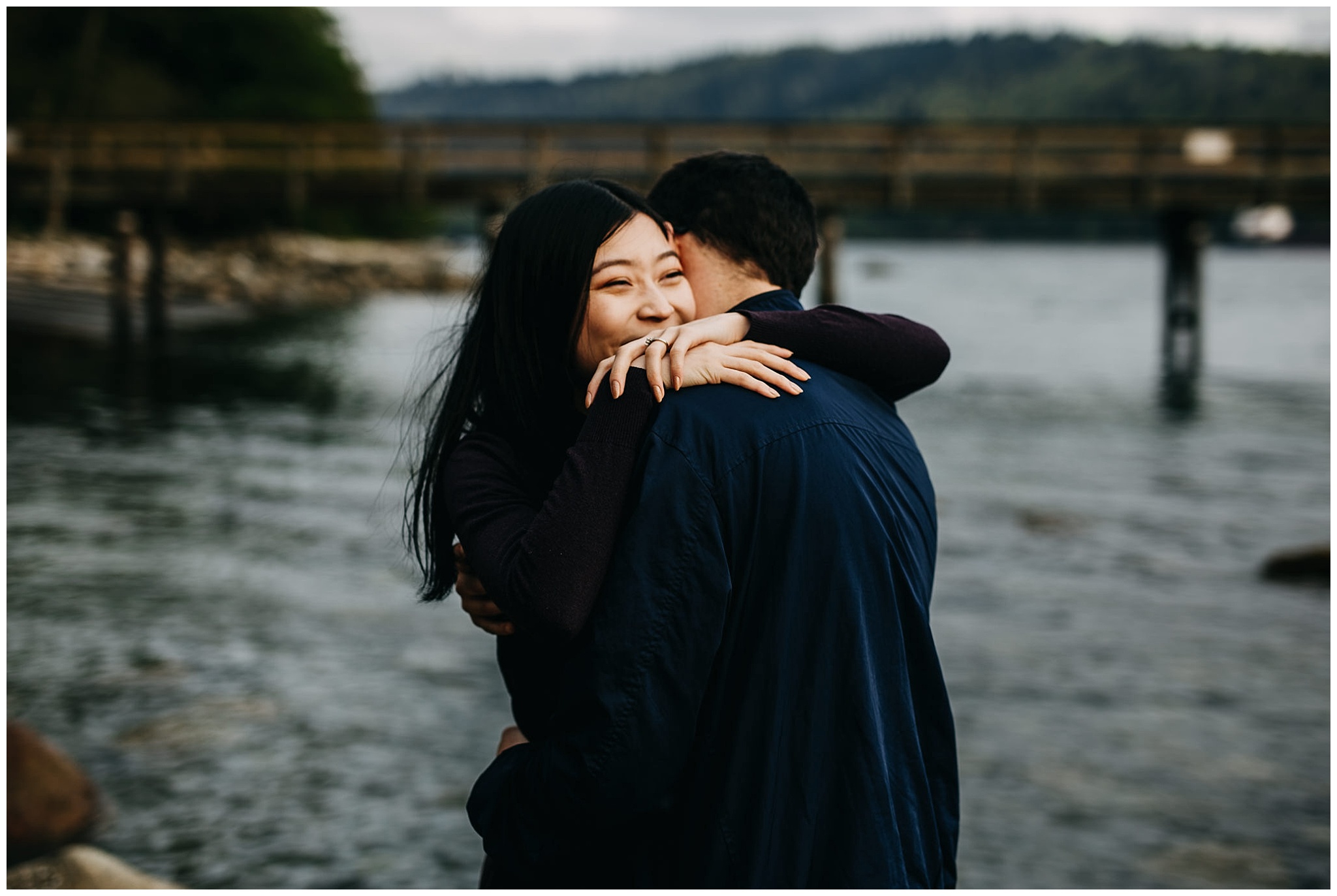 moody engagement session north vancouver pnw