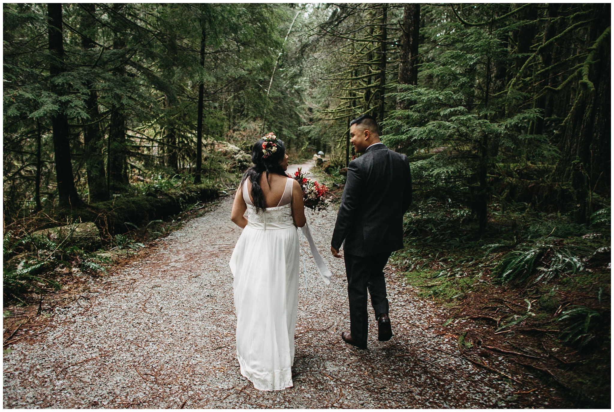 wedding couple exit ceremony candid moment intimate wedding
