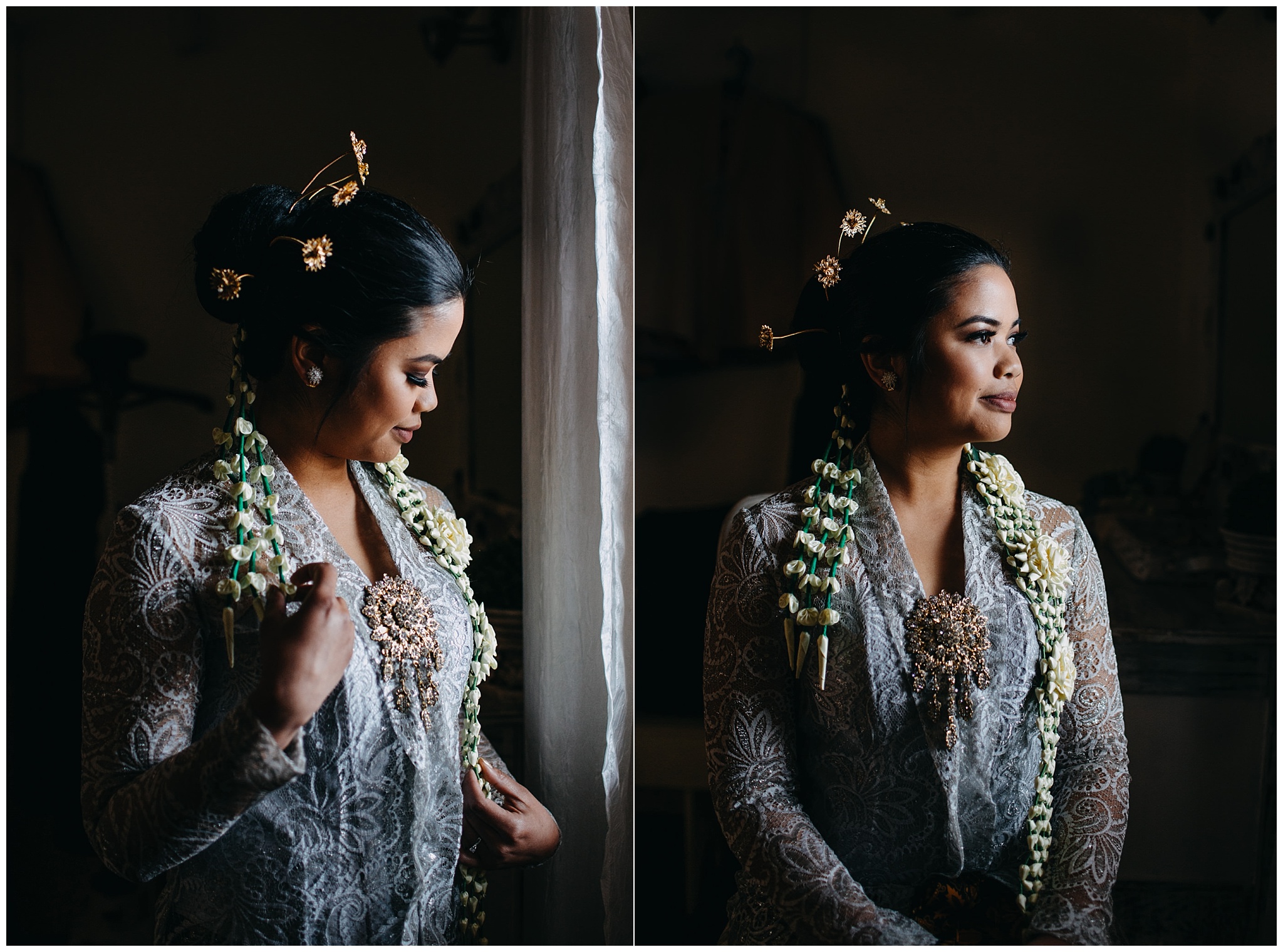 dramatic artistic bride portrait at fraser river lodge wedding