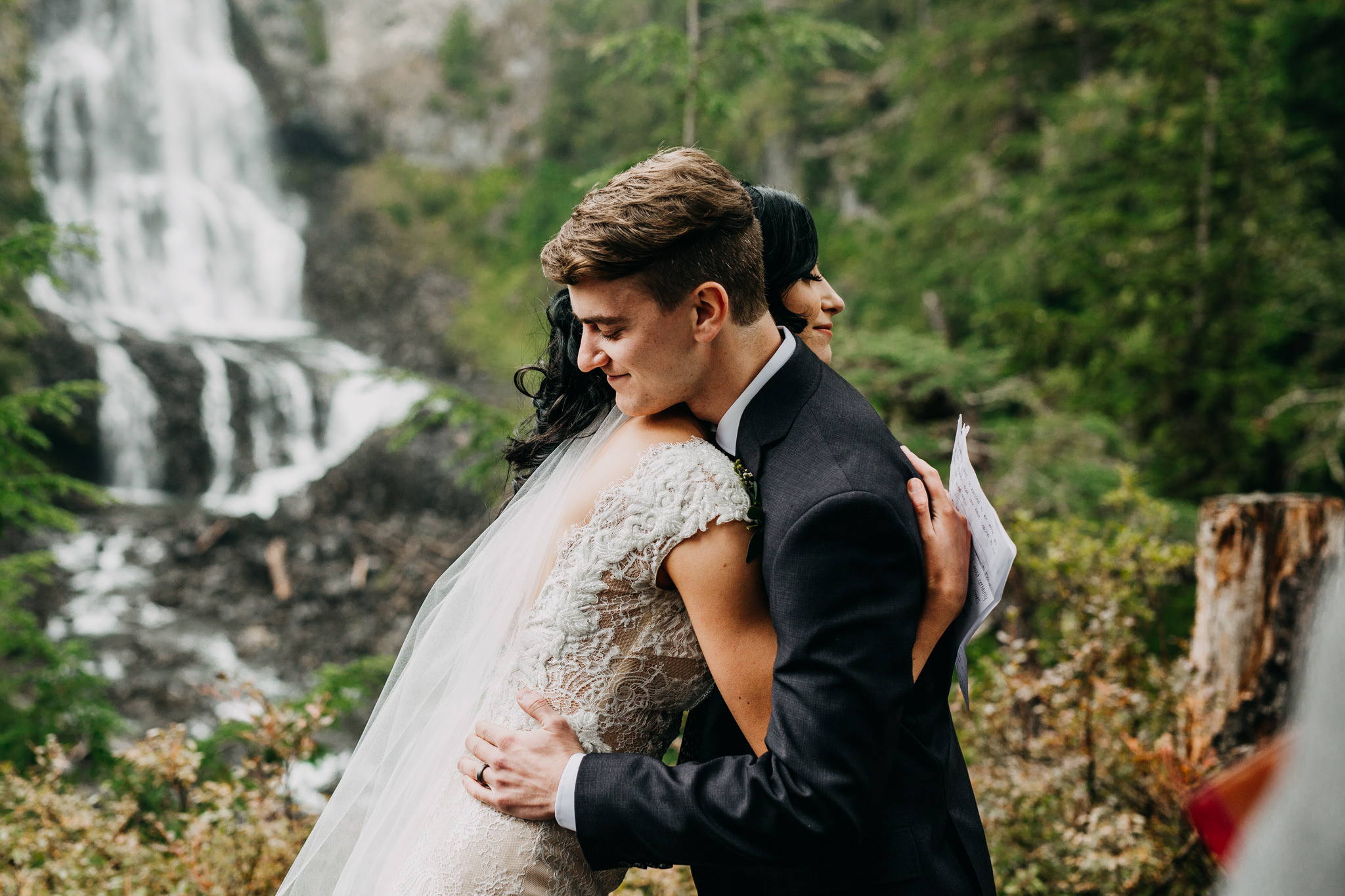 bride and groom hugging at whistler elopement (Copy)