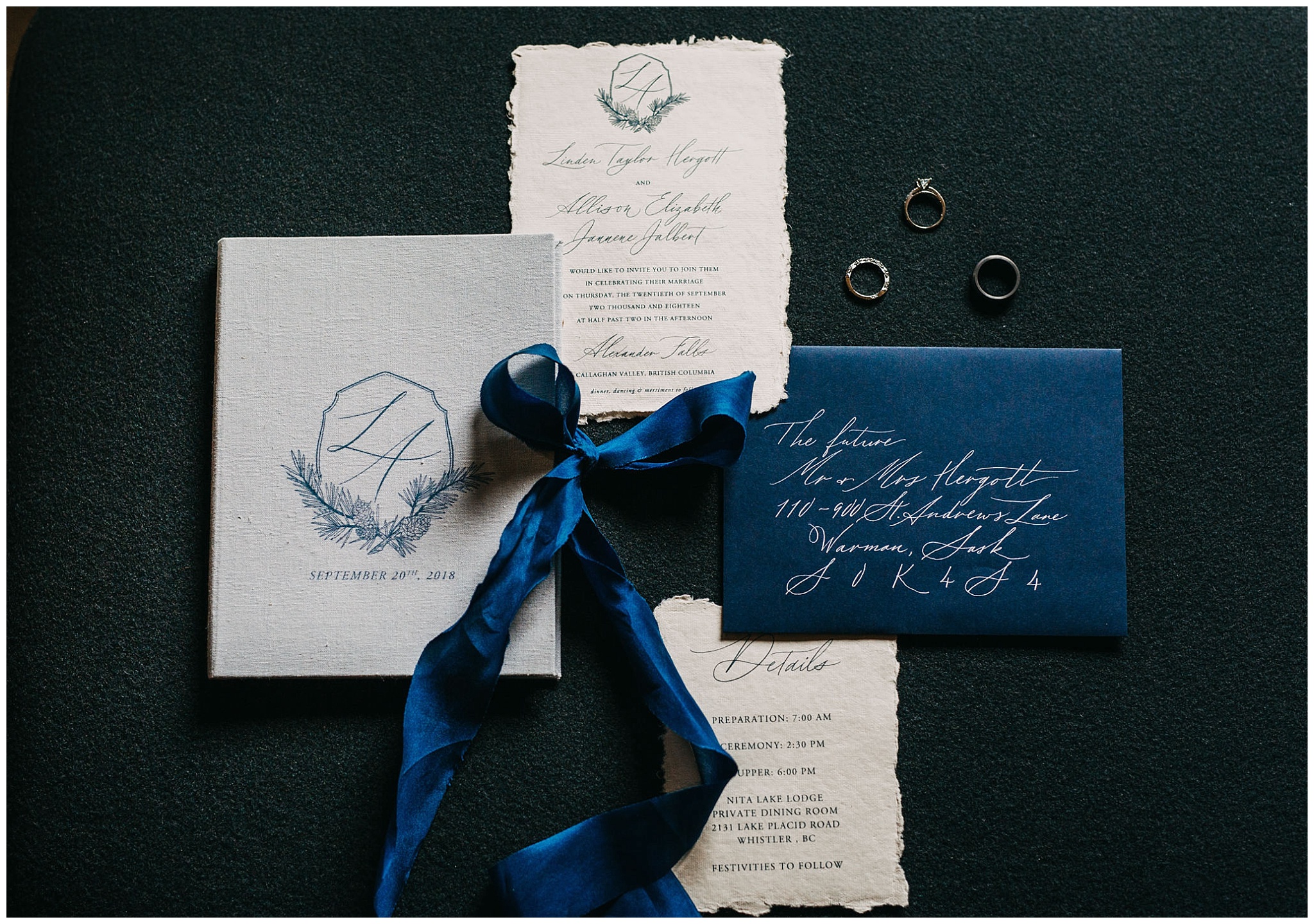 wedding invitation suite from paperocelot studios 