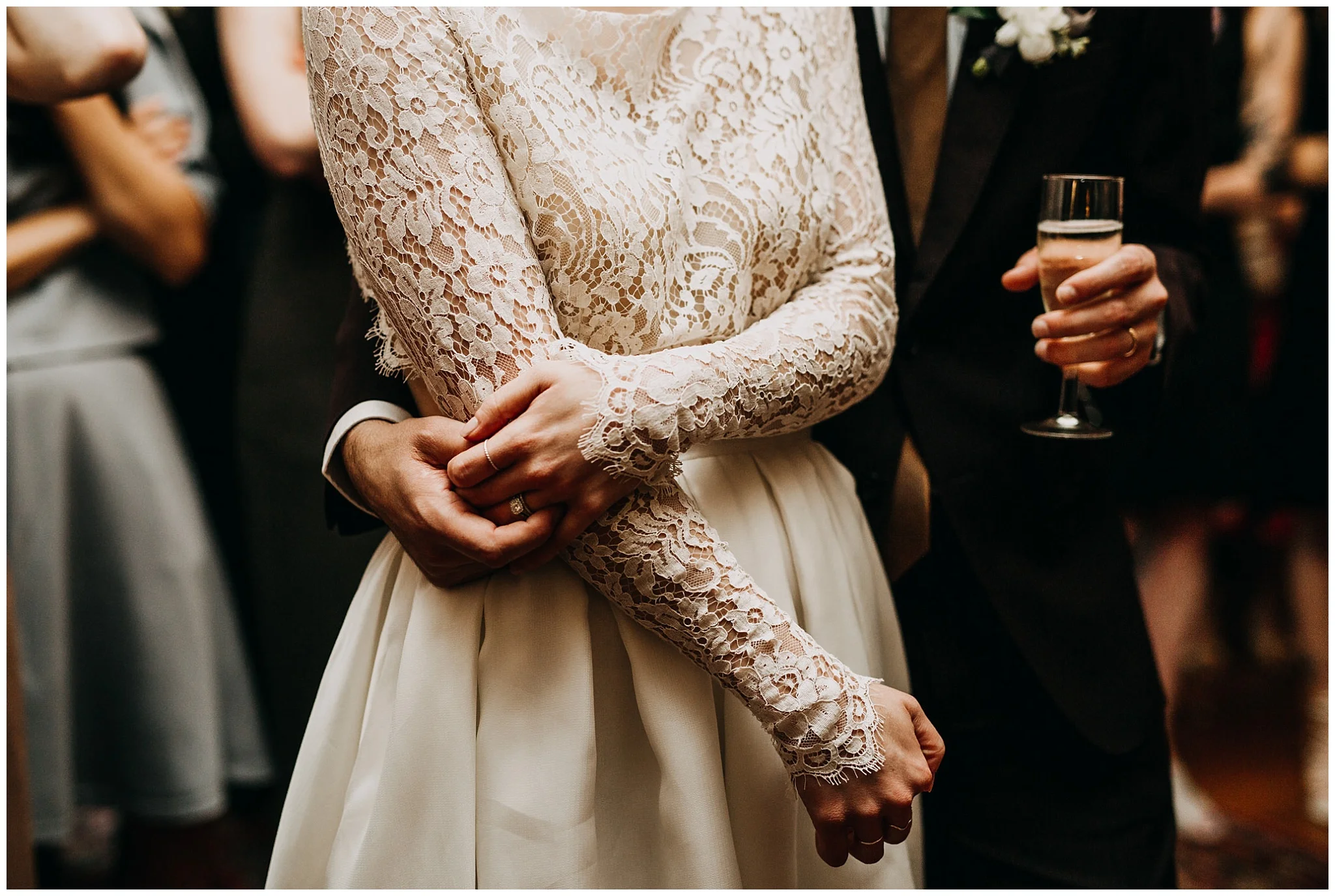 bride and groom hand details at hycroft manor wedding