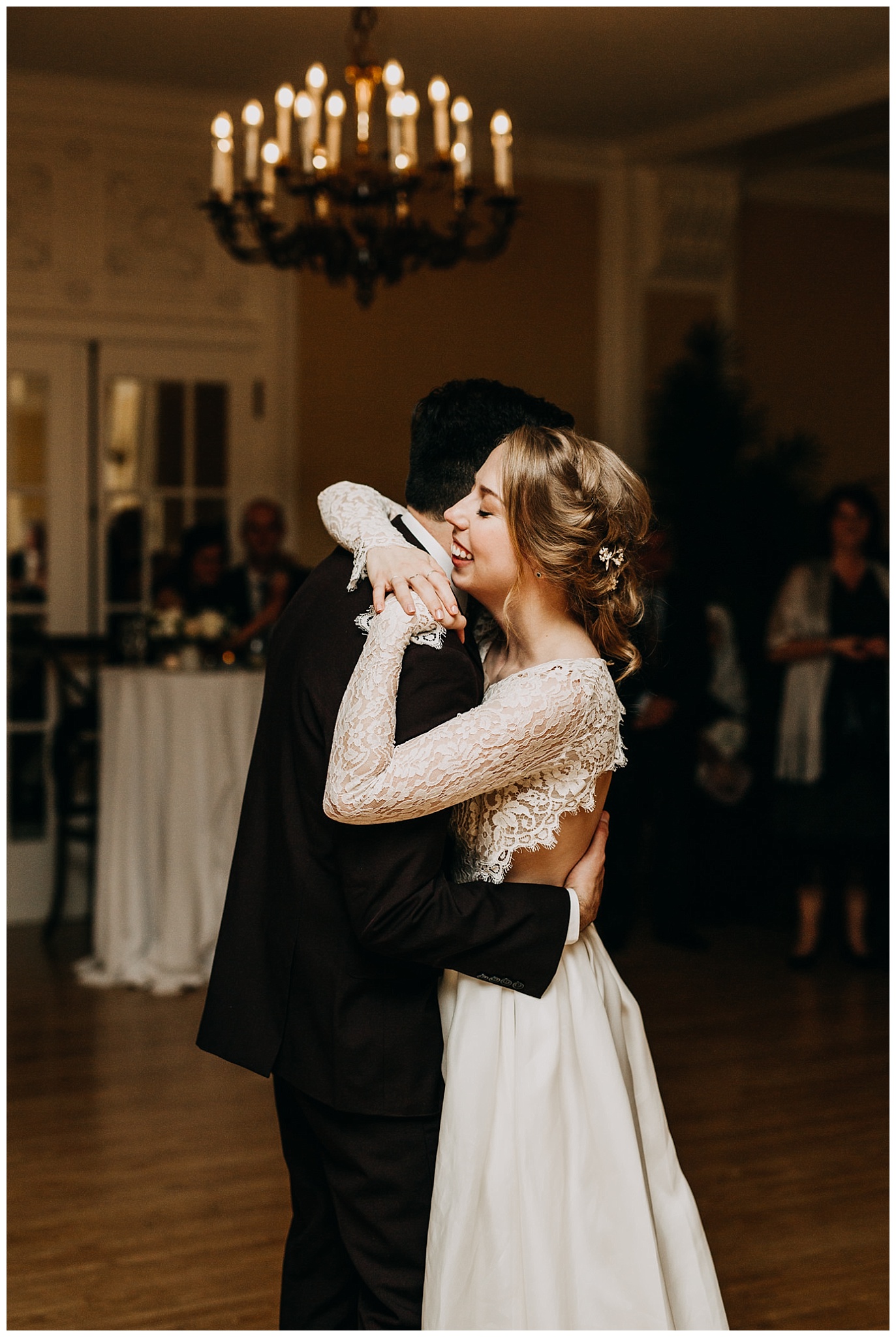bride and groom first dance at Hycroft Manor wedding
