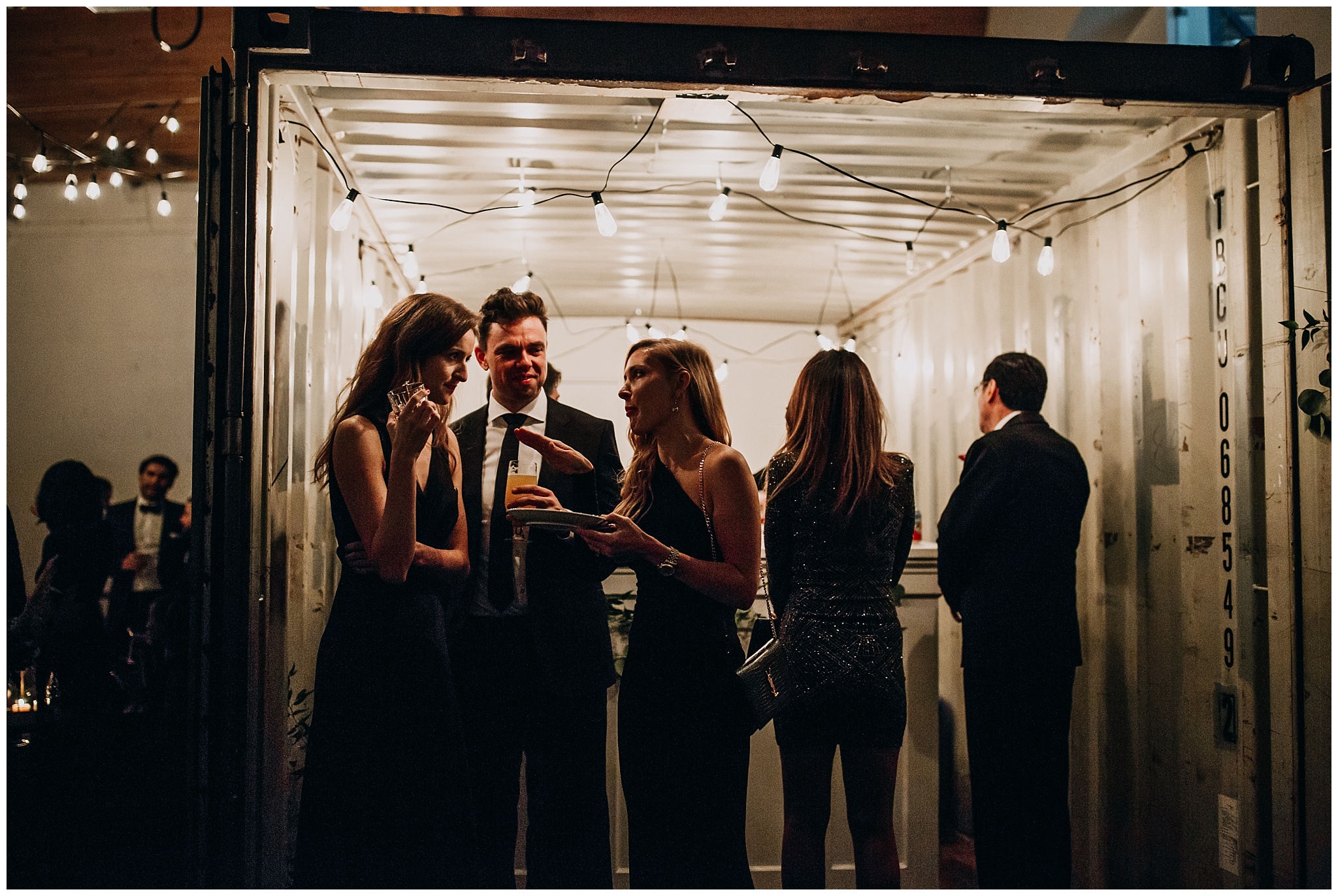 settlement building shipping container bar new years eve wedding