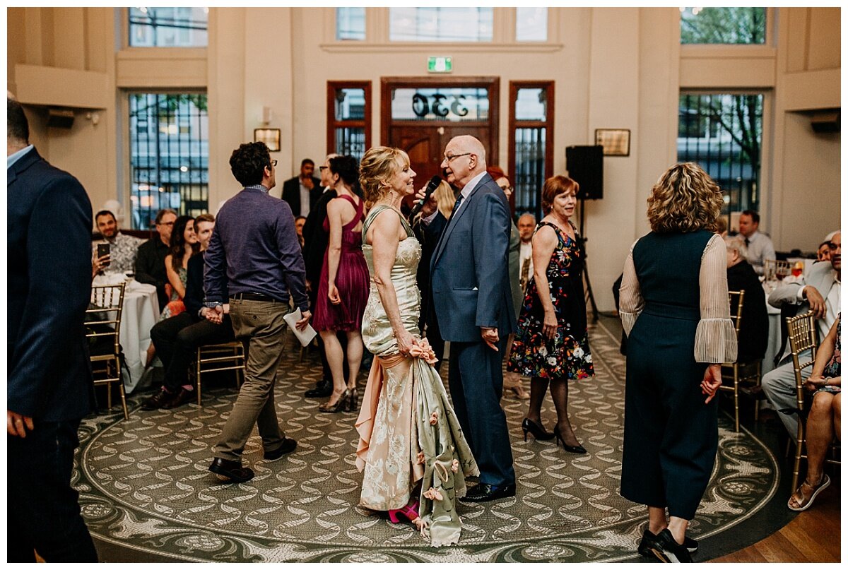 reception dance performance at the permanent wedding