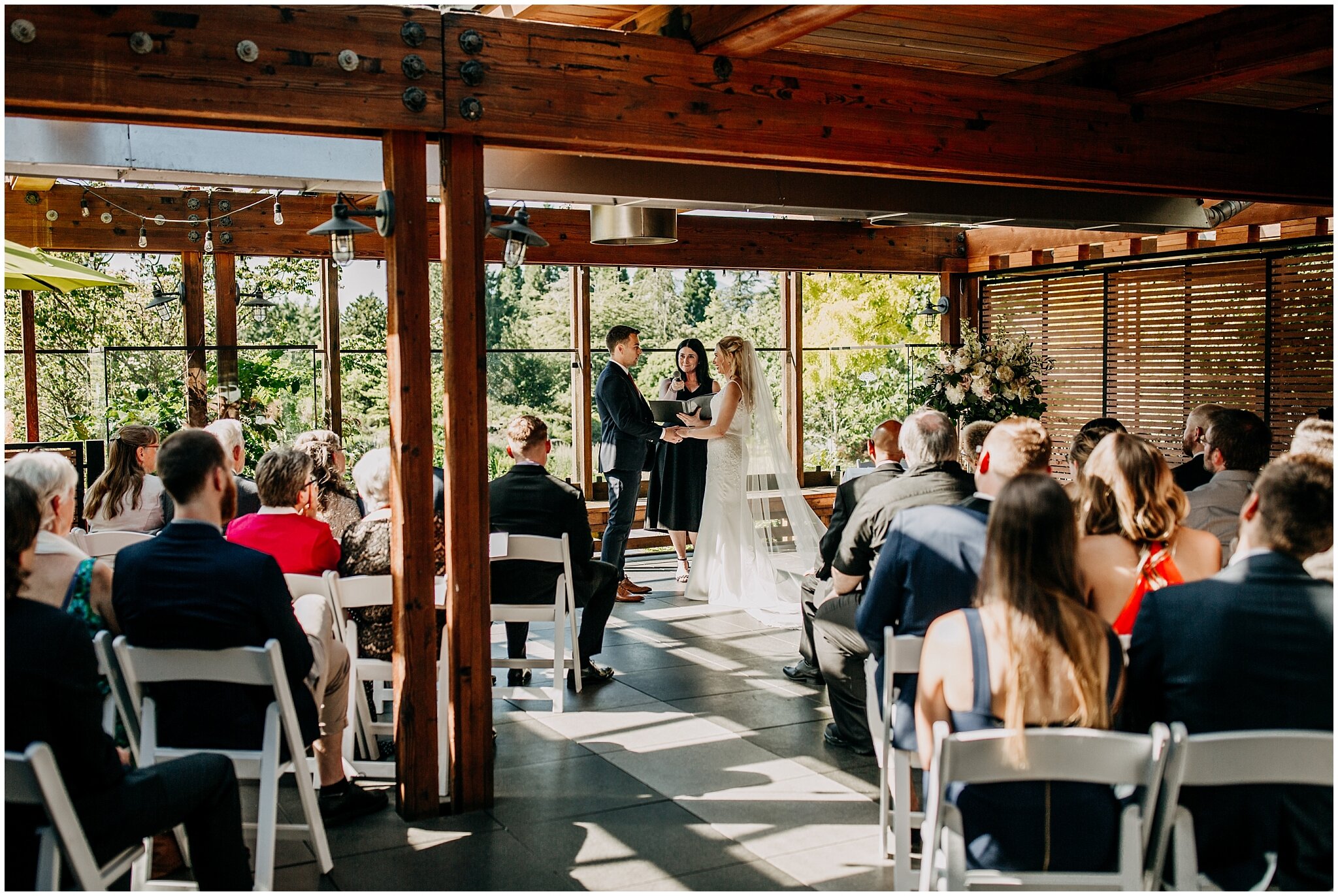 ceremony at shaughnessy restaurant wedding