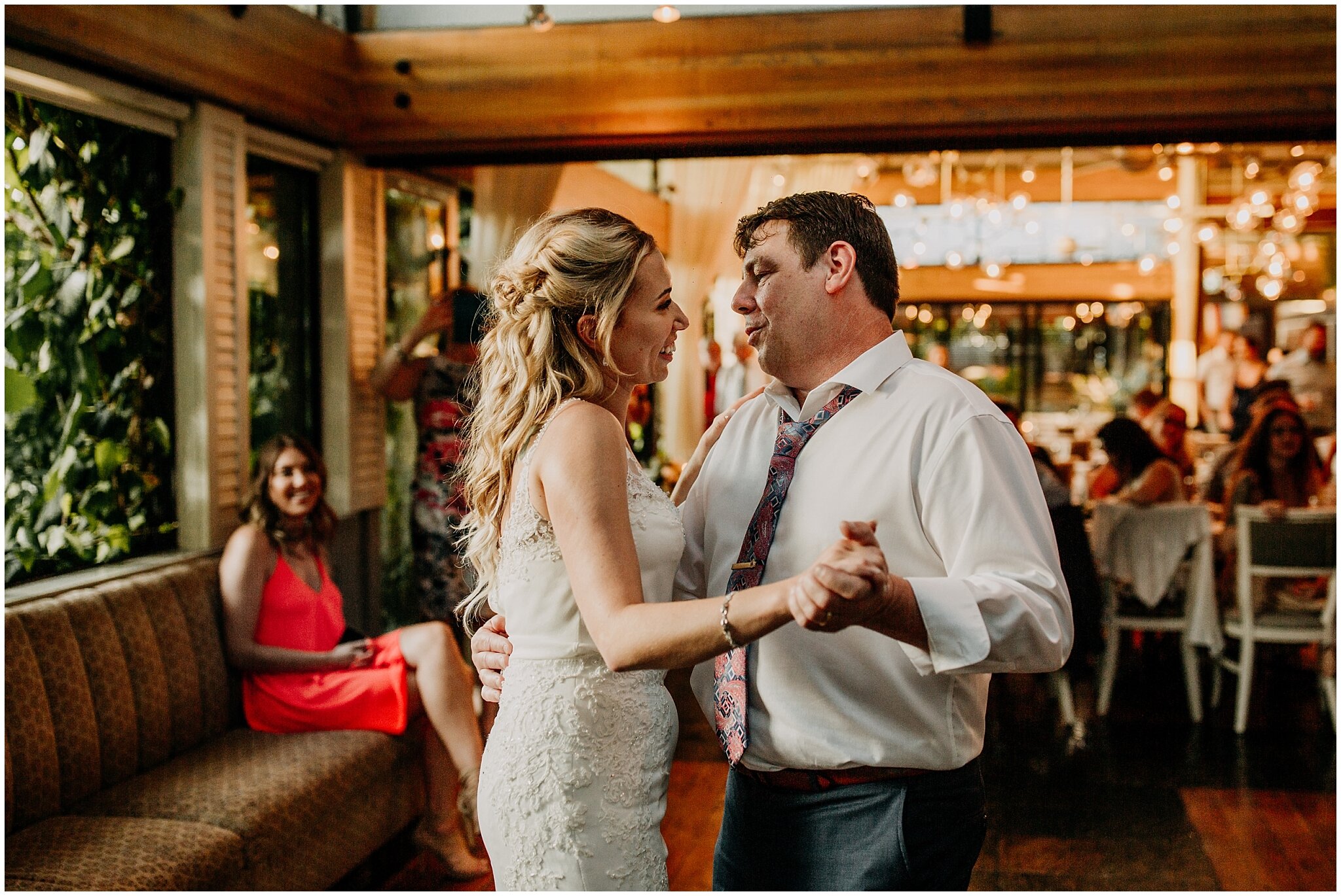 father daughter dance at shaughnessy restaurant wedding