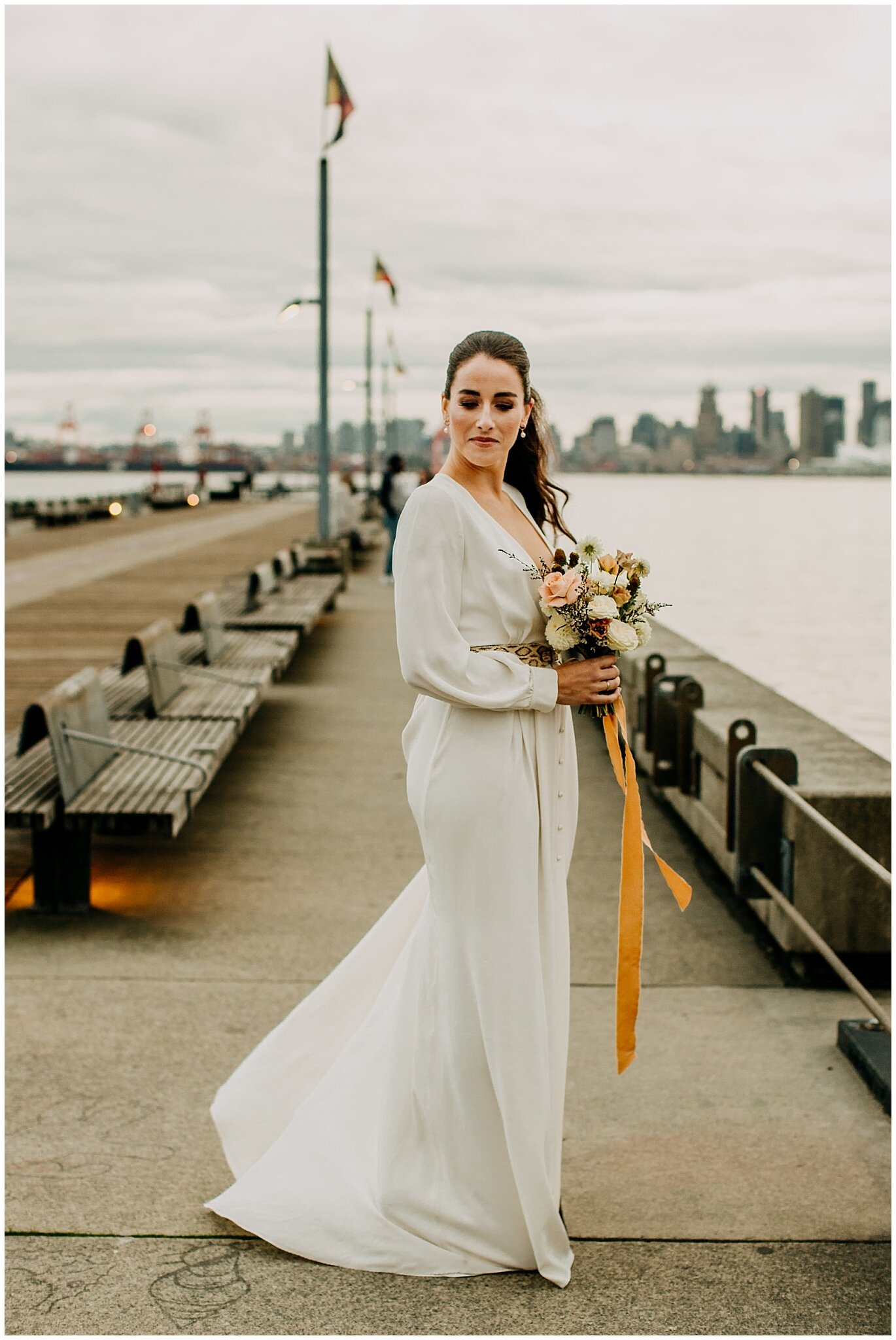 union bridal dress and denise elliott beauty bride hair and makeup on lonsdale quay