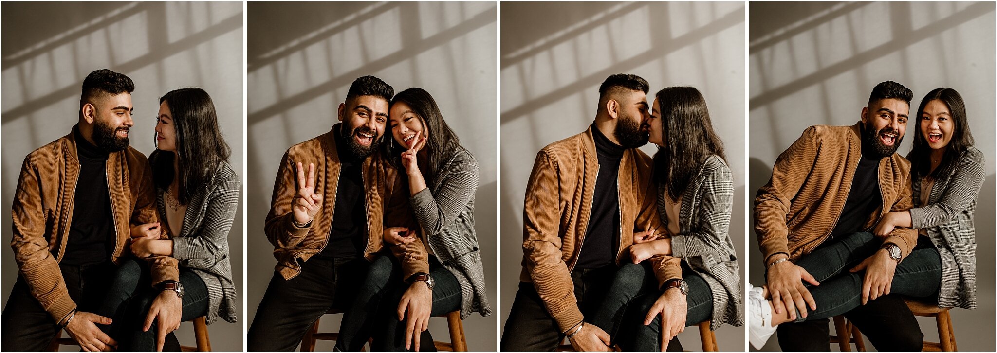 vancouver studio couples portrait photobooth strip