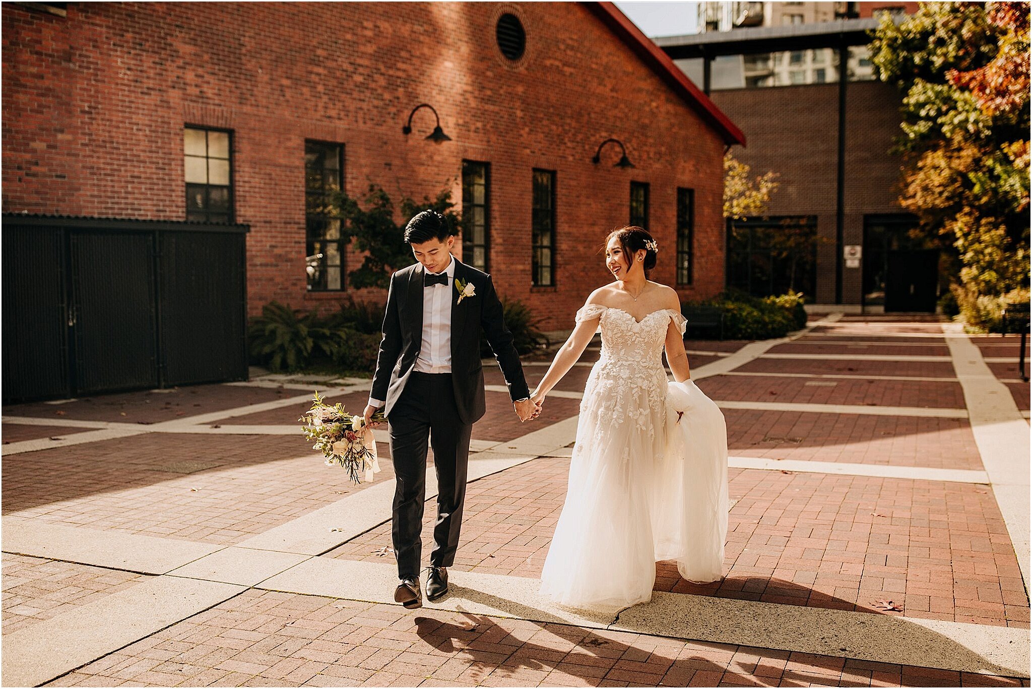 bride and groom yaletown wedding vancouver bc