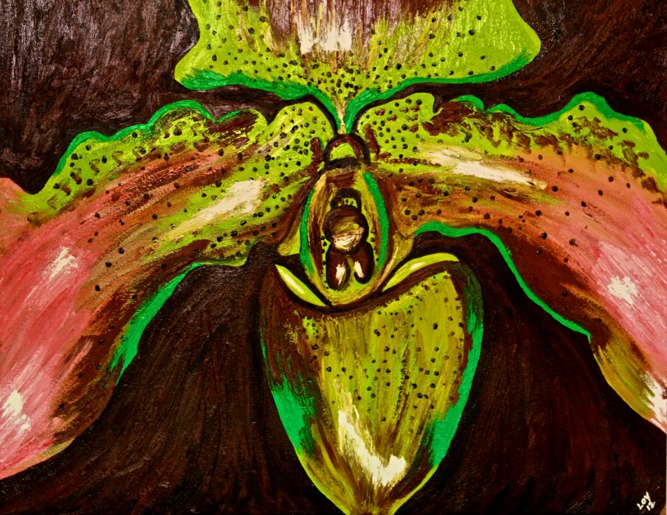Paphiopedilum (paff-ee-oh-PED-ih-lum) are called Lady Slippers because their lip is shaped like a pouch or the toe of a slipper. The presences of flowers in a home or office make the space more welcoming and create a sharing atmosphere. Such