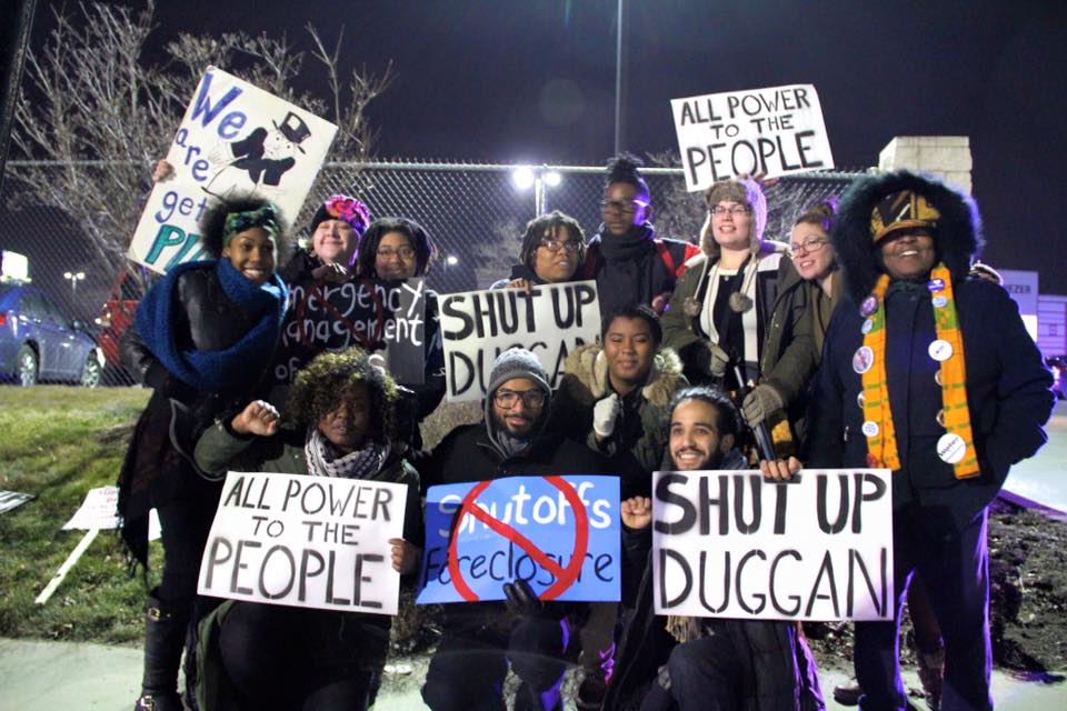 Group of activists and organizers who came together for this action. Photo credit: Shanna Merola