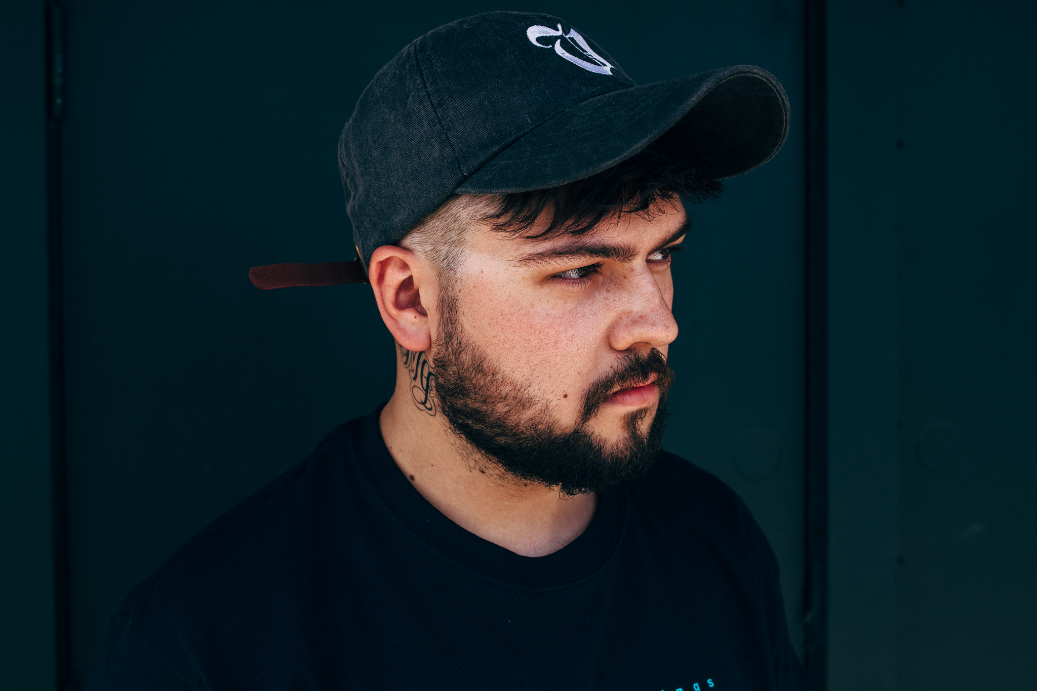 Kyle modeling a Vanna dad hat