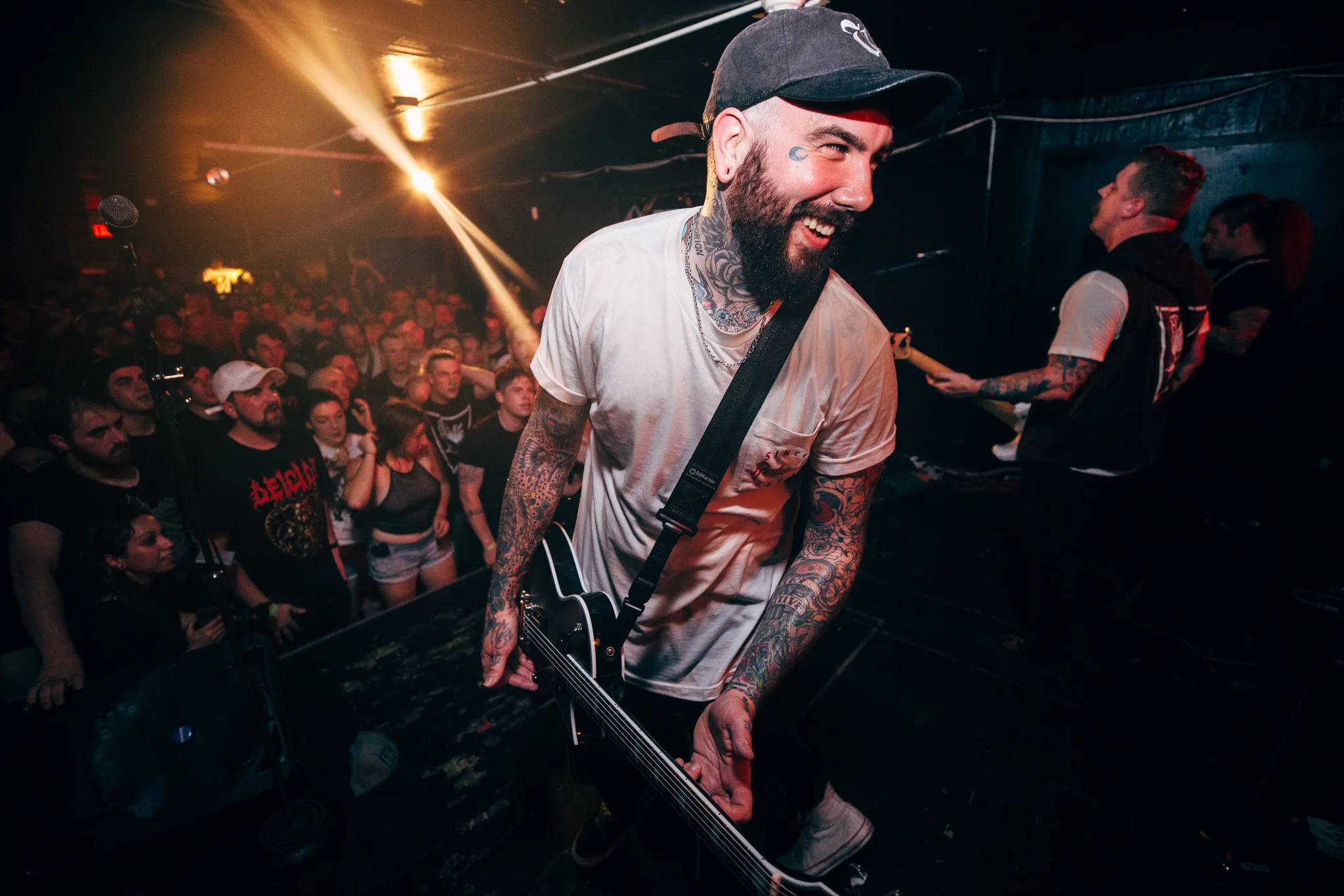 Nick was all smiles