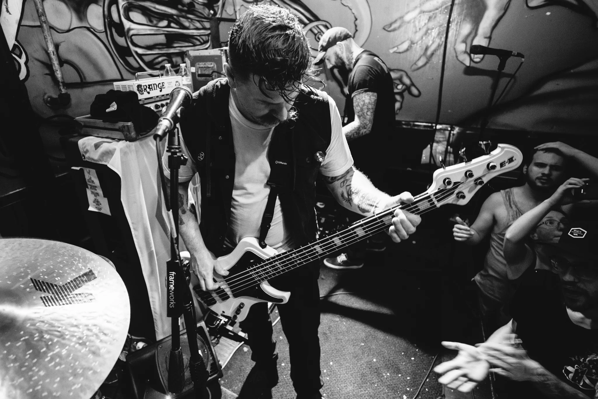 Shawn plucking strings
